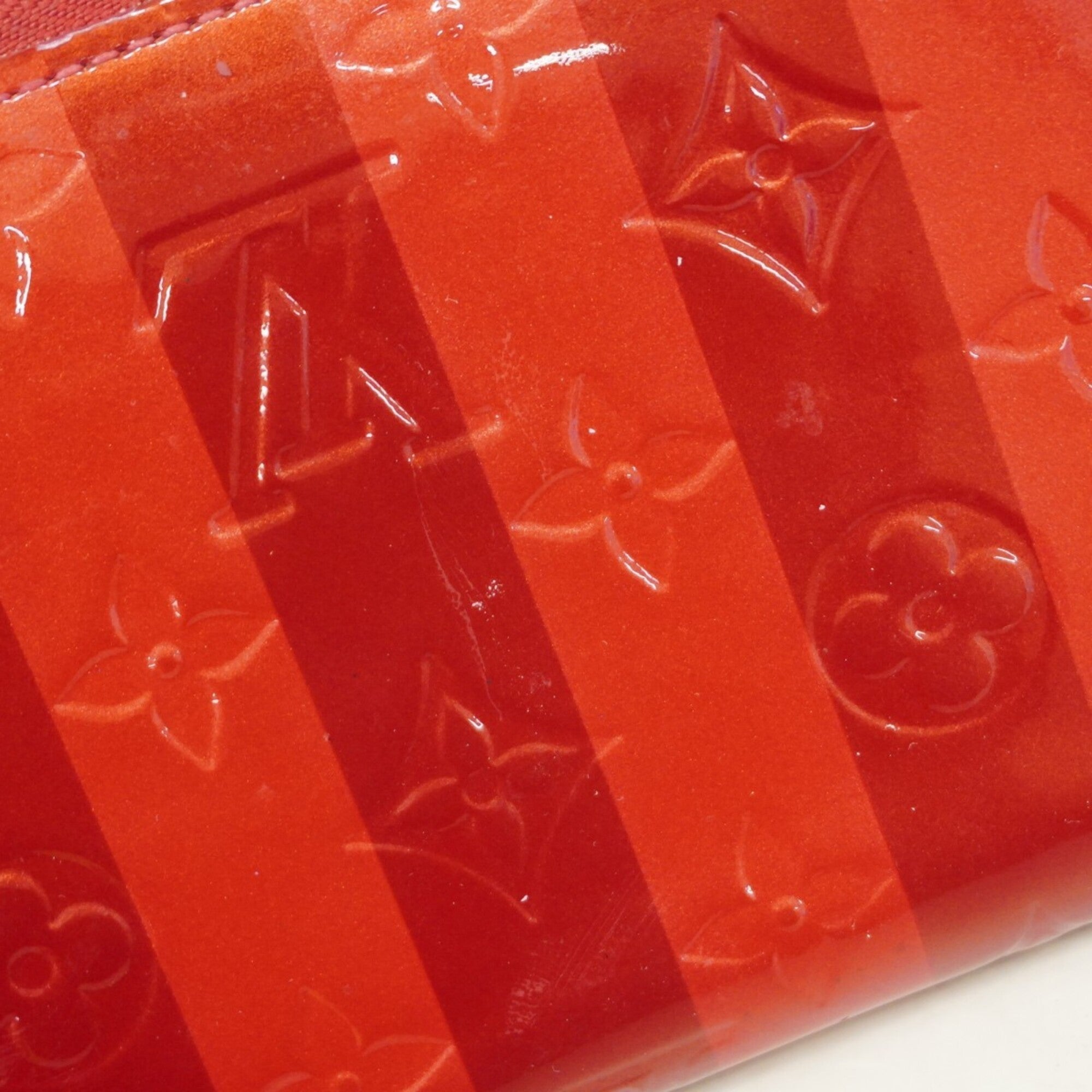 Louis Vuitton Red Color Long Wallet (Bi-Fold) (Pre-Owned)