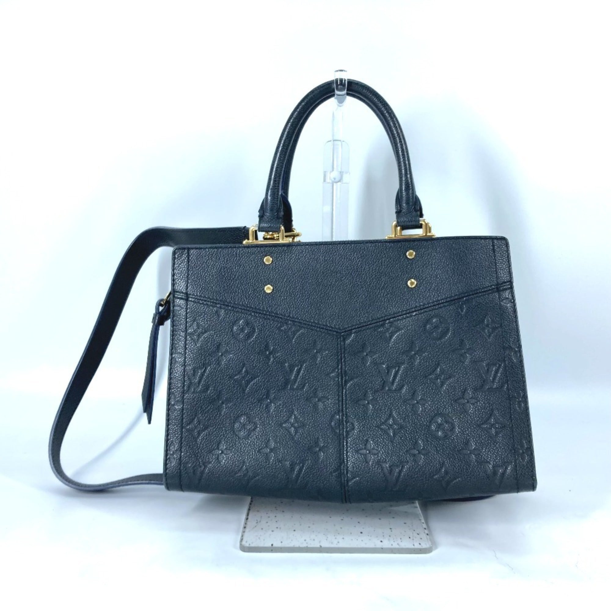 Louis Vuitton Navy Monogram Empreinte Leather Handbag Shoulder Bag (Pre-Owned)