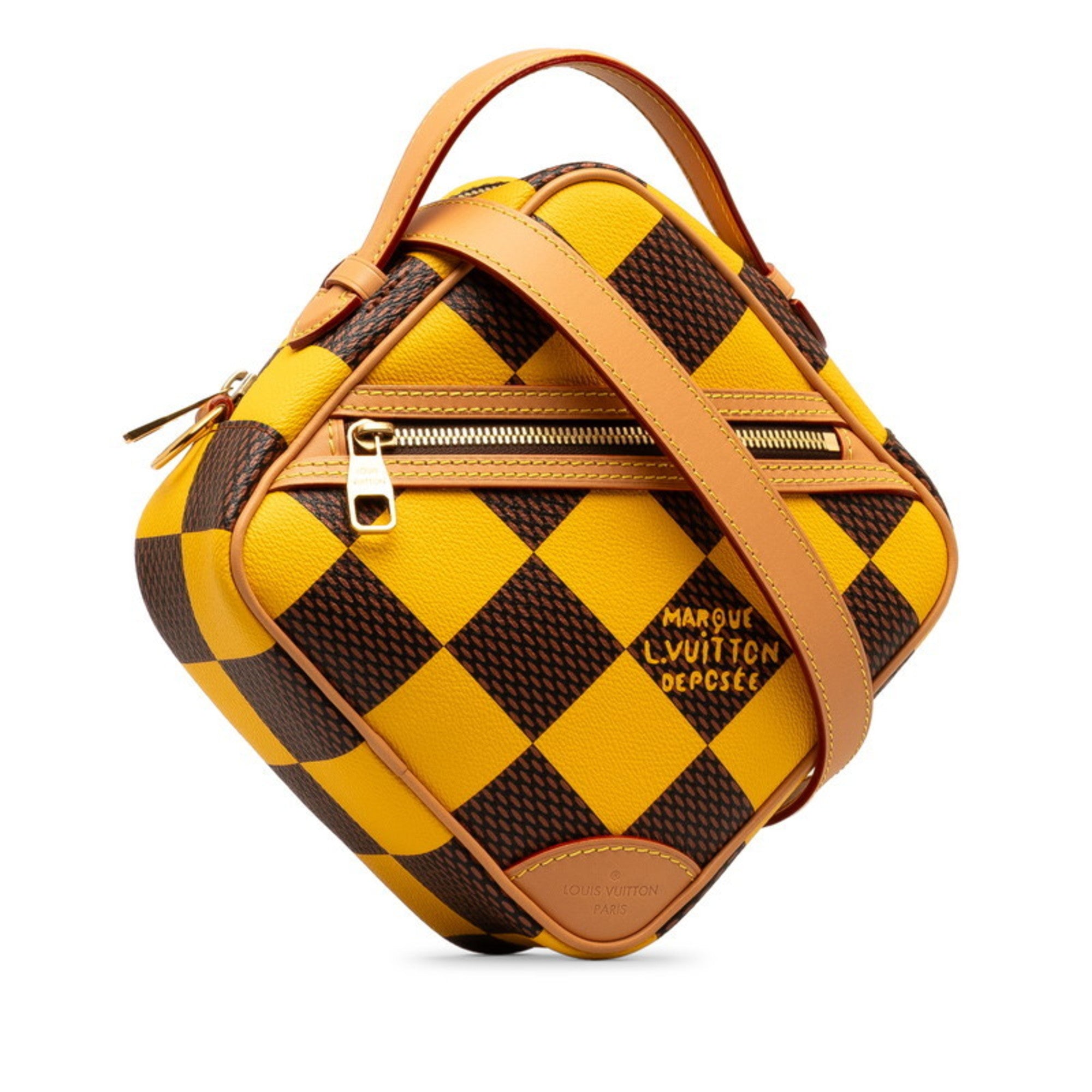 Louis Vuitton Yellow Pvc Leather Shoulder Bag (Pre-Owned)