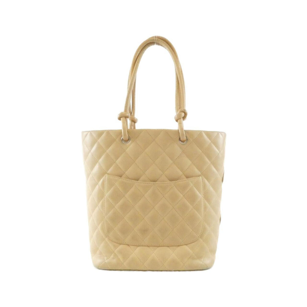 Chanel Beige Leather Handbag (Pre-Owned)