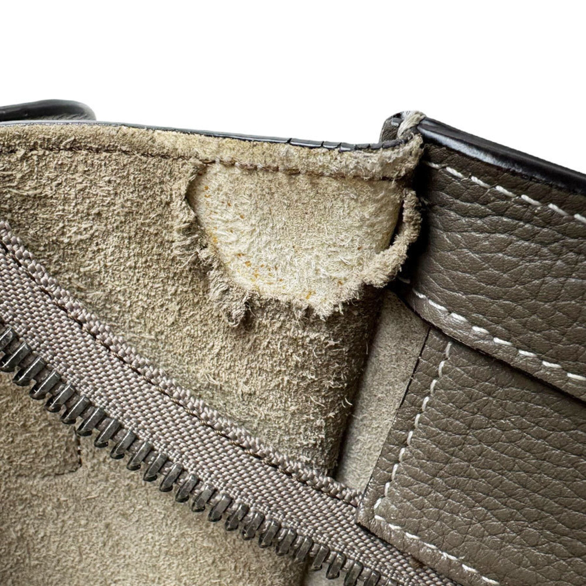 Celine Grayish Leather Handbag (Pre-Owned)