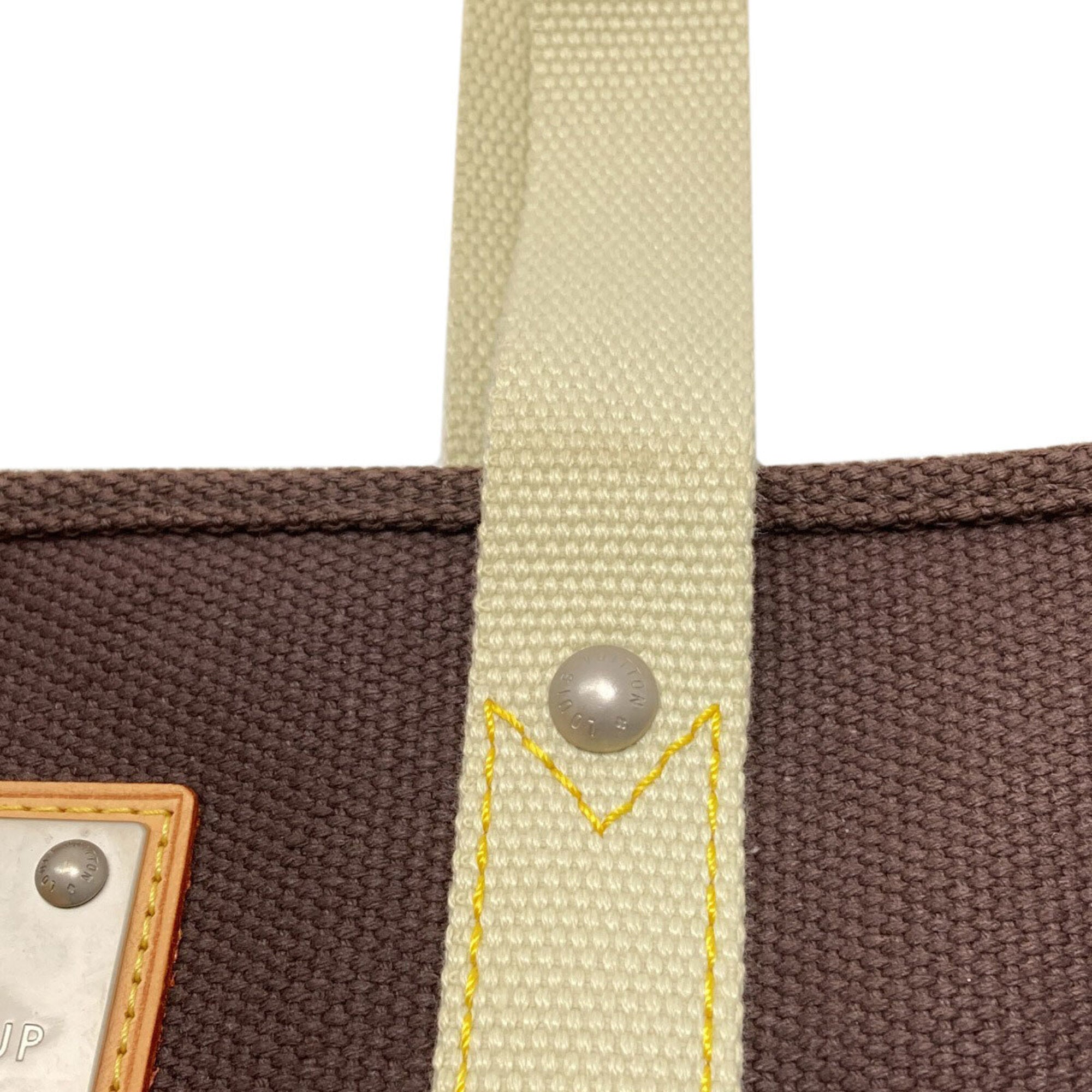 Louis Vuitton Dark Brown Canvas Tote Bag (Pre-Owned)