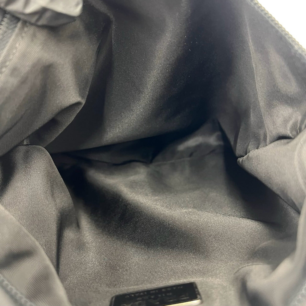 Prada Black Nylon Leather Shoulder Bag (Pre-Owned)