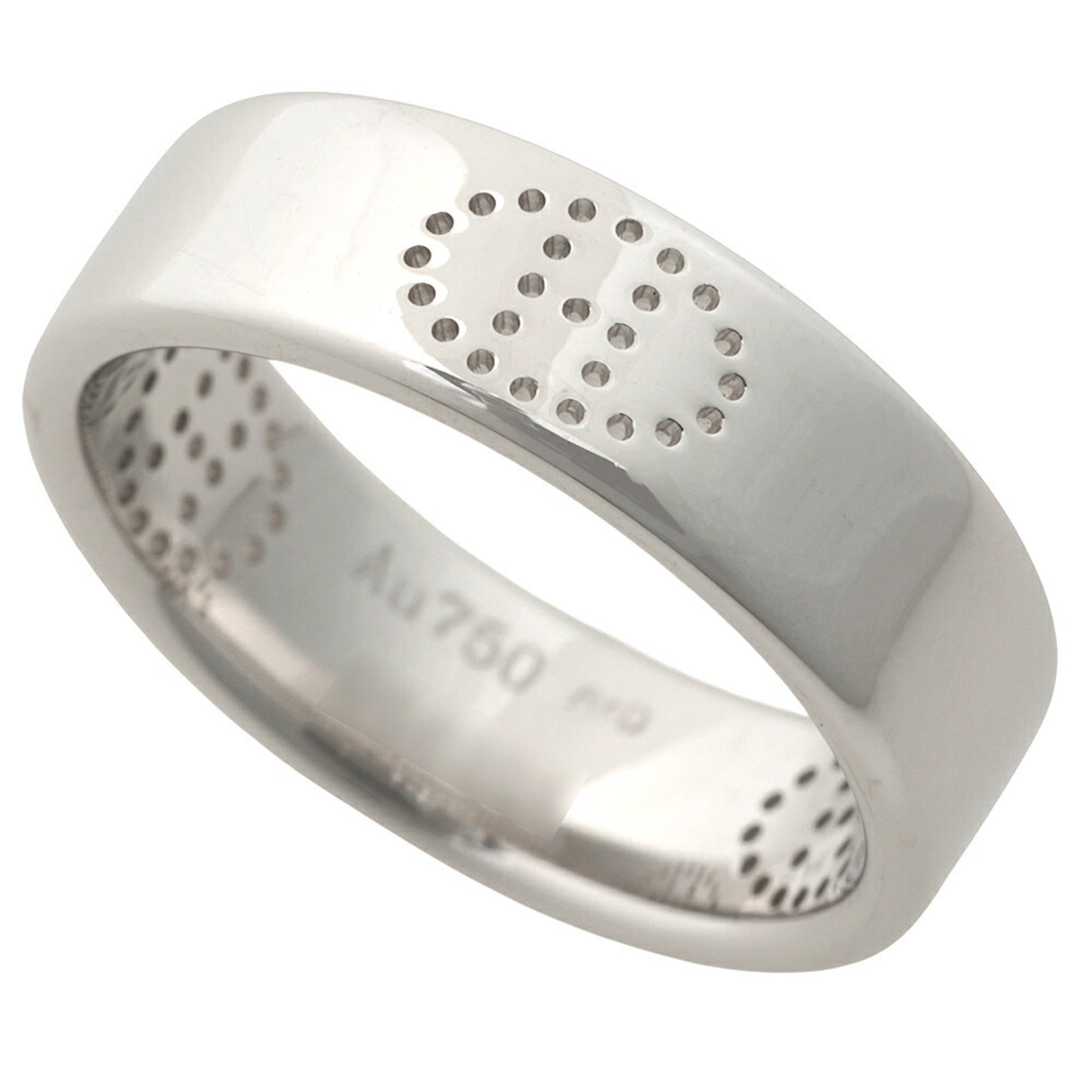 Hermes White Gold White Gold (18K) Band Ring (Pre-Owned)