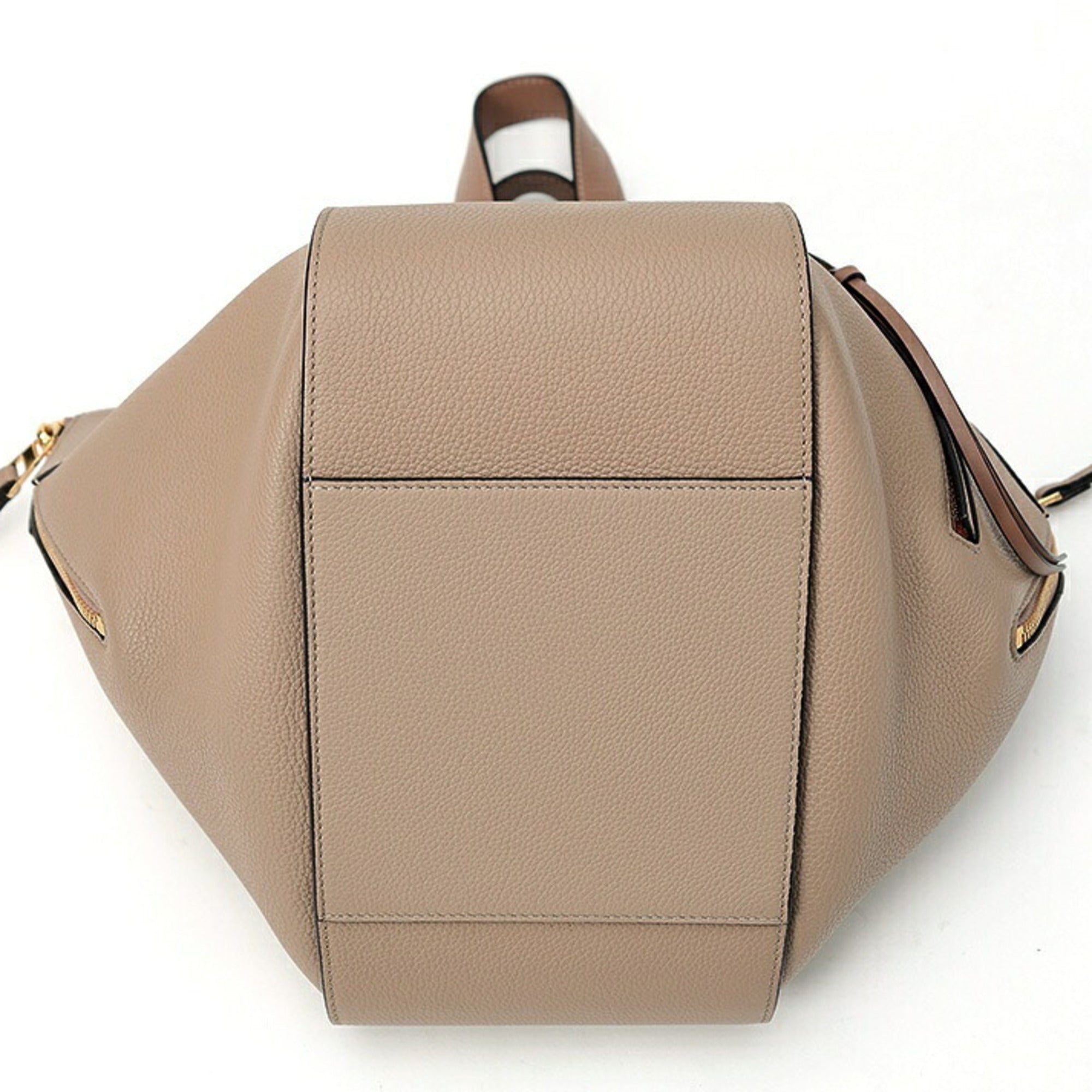 Loewe Grayish Sand Leather Shoulder Bag (Pre-Owned)