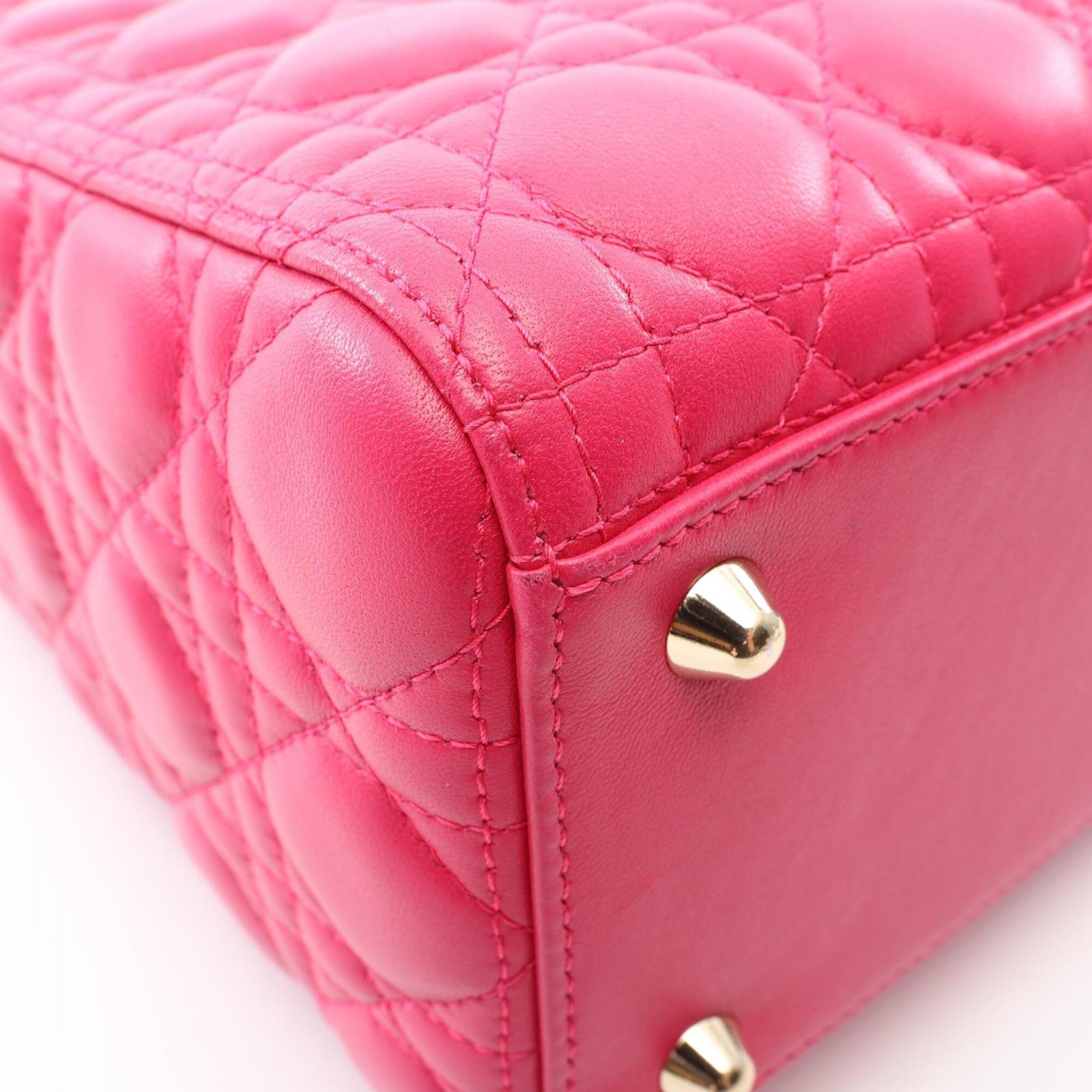 Christian Dior Pink Leather Handbag (Pre-Owned)