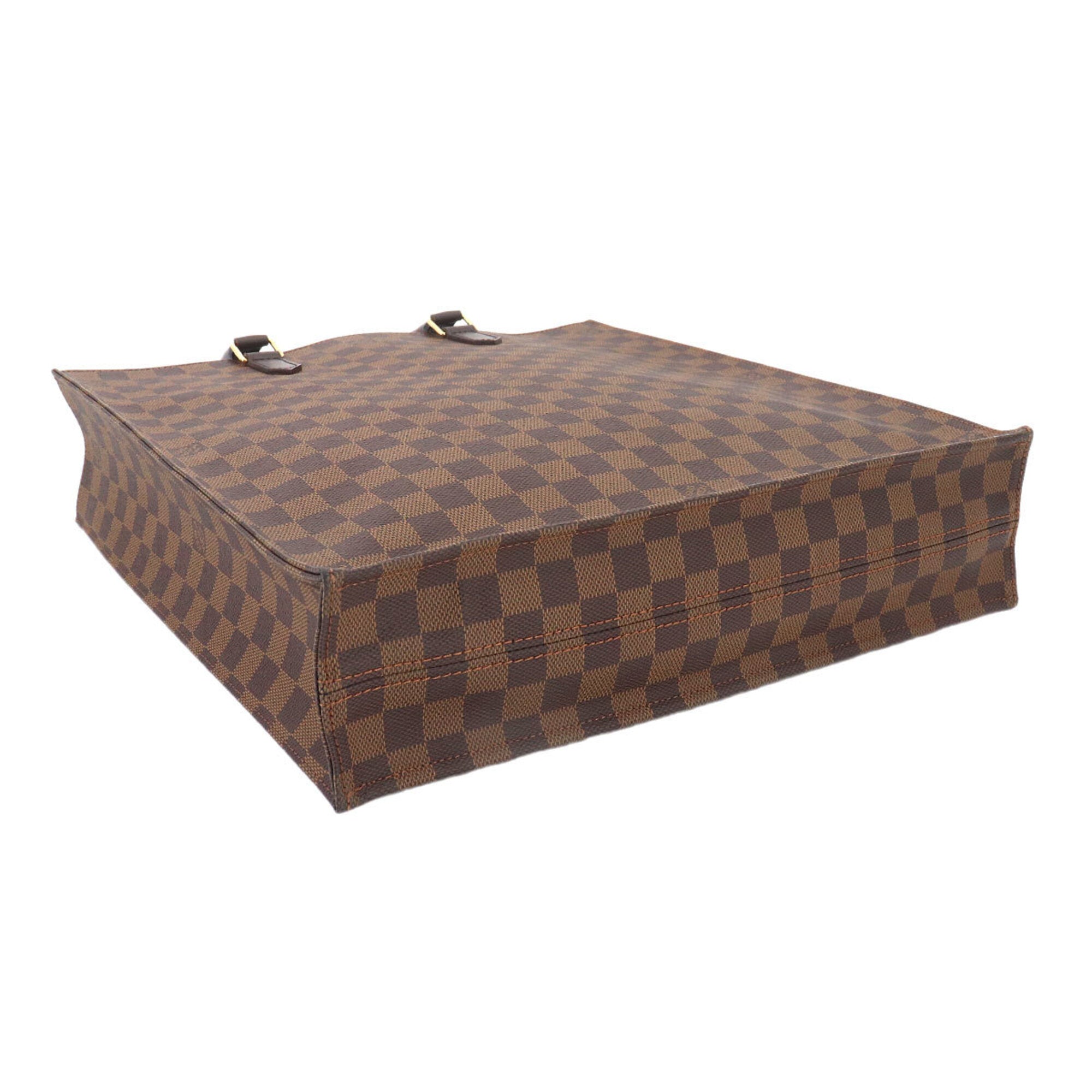 Louis Vuitton Brown Damier Canvas Ebene Damier Canvas Handbag Tote Bag (Pre-Owned)