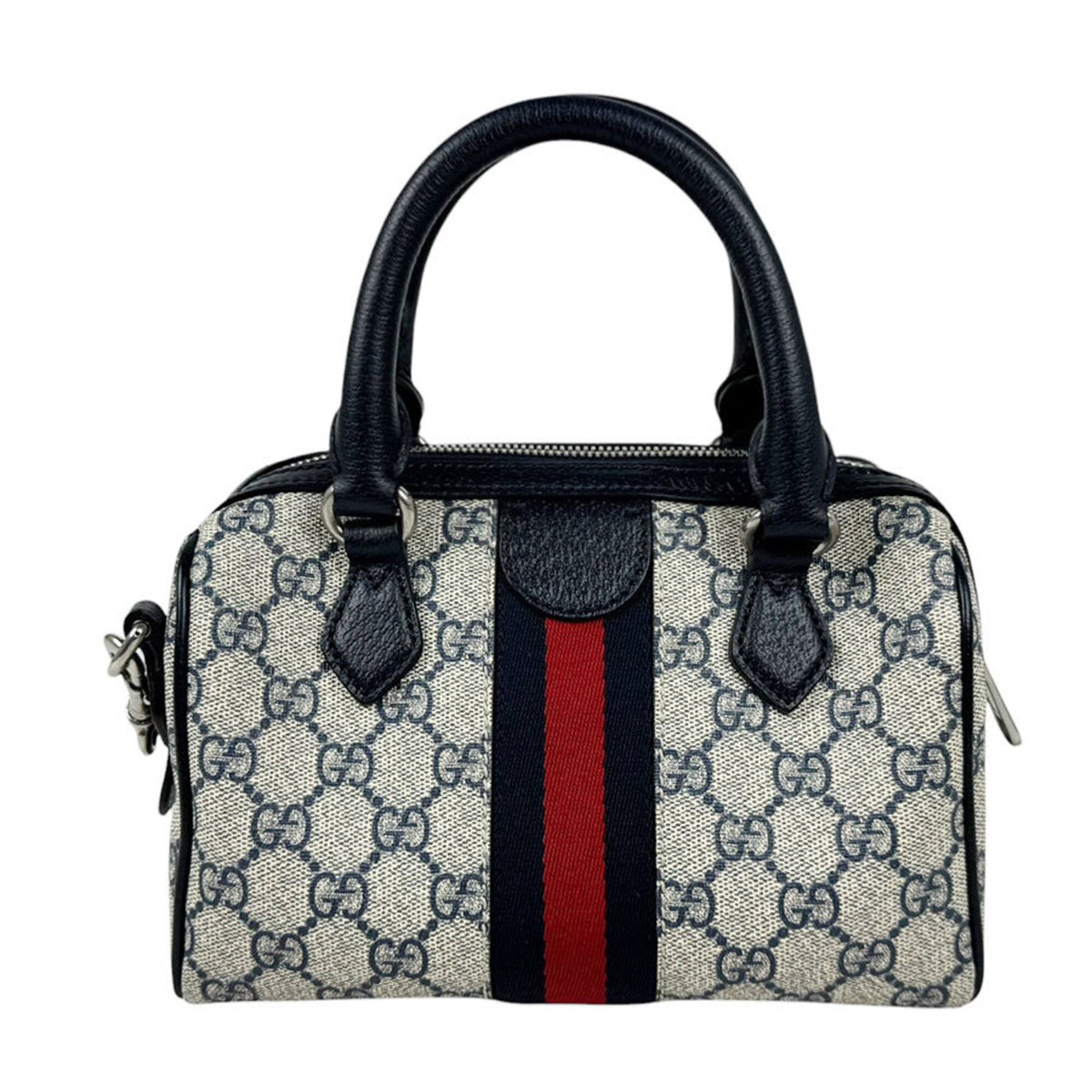 Gucci Navy Gg Supreme Handbag Shoulder Bag (Pre-Owned)