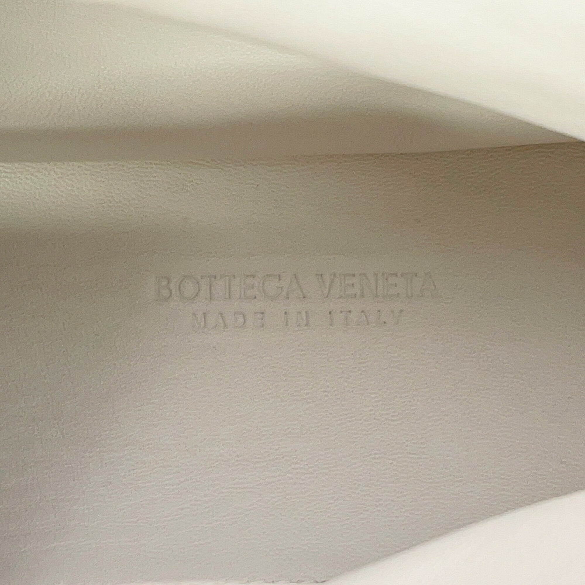 Bottega Veneta White Yellow Nylon Handbag Shoulder Bag (Pre-Owned)