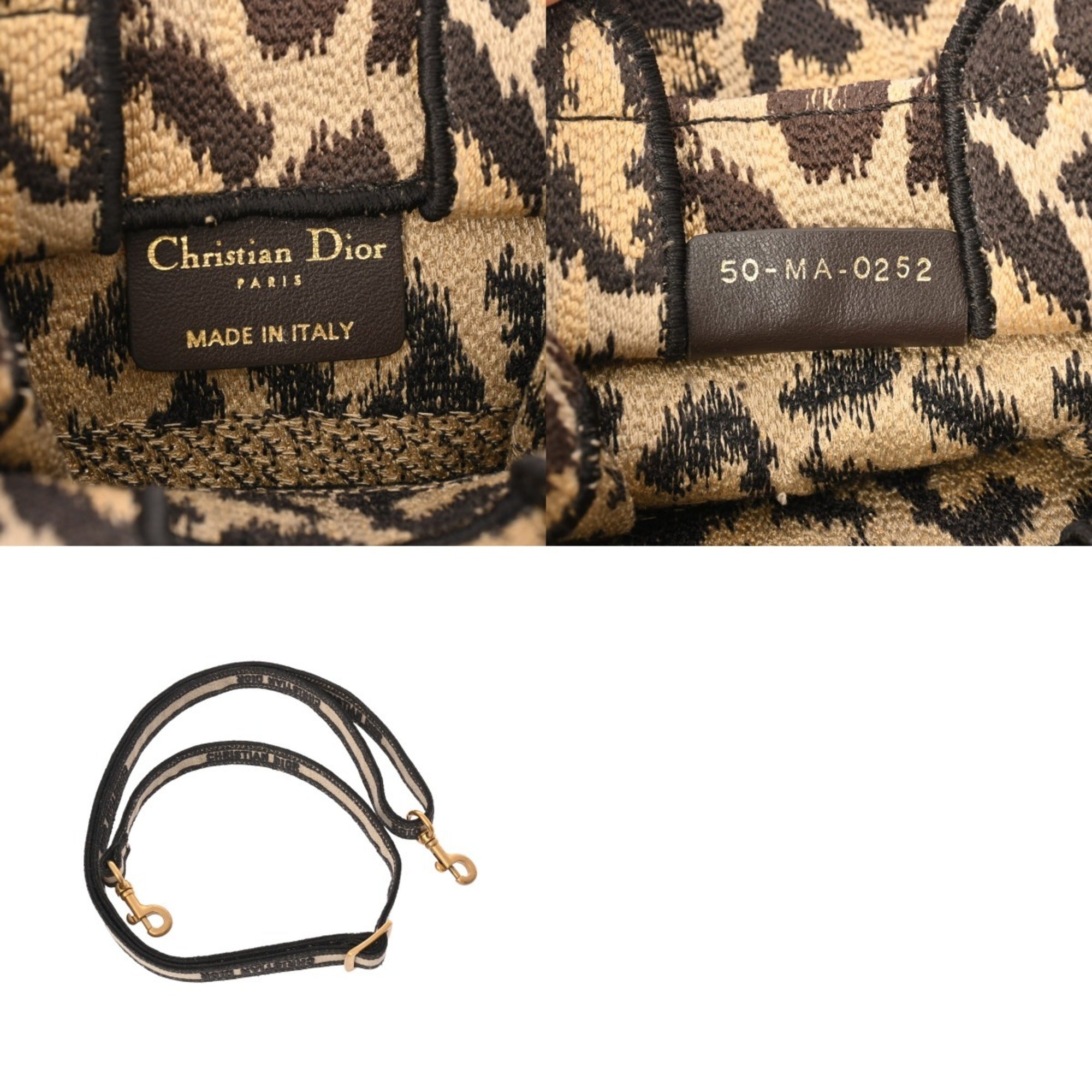Christian Dior Beige Canvas Shoulder Bag (Pre-Owned)