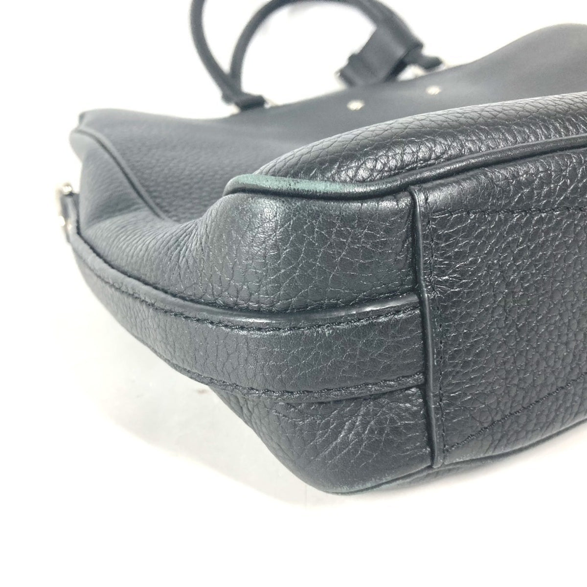 Louis Vuitton Black Leather Briefcase Handbag Tote Bag (Pre-Owned)