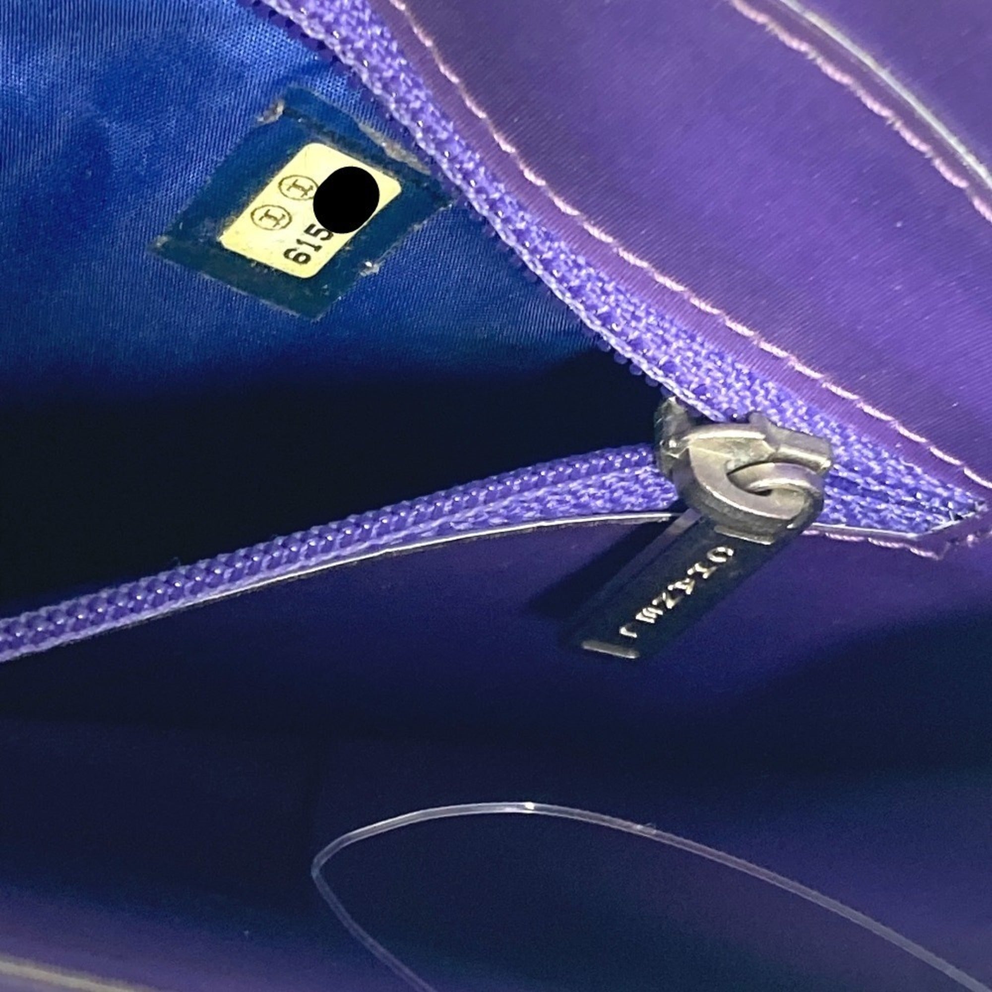 Chanel Purple Pvc Leather Shoulder Bag (Pre-Owned)