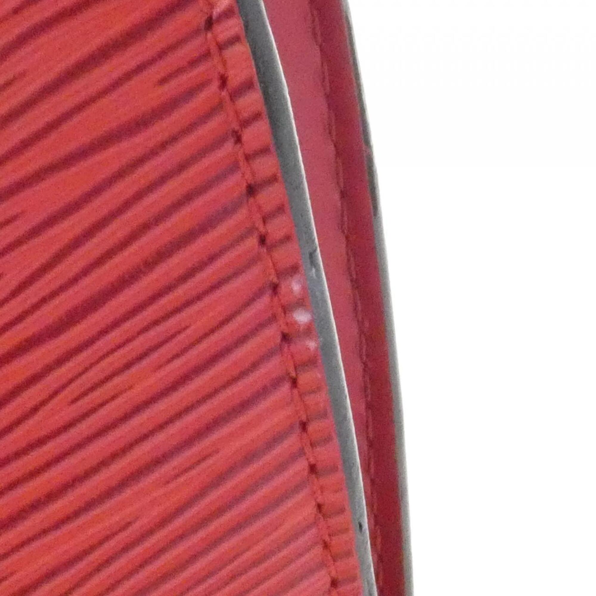 Louis Vuitton Red Color Leather Handbag (Pre-Owned)
