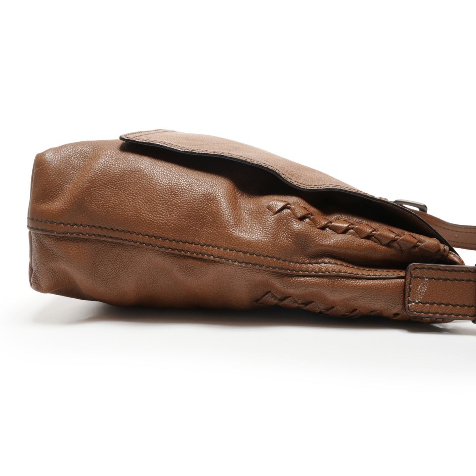 Bottega Veneta Brown Leather Shoulder Bag (Pre-Owned)
