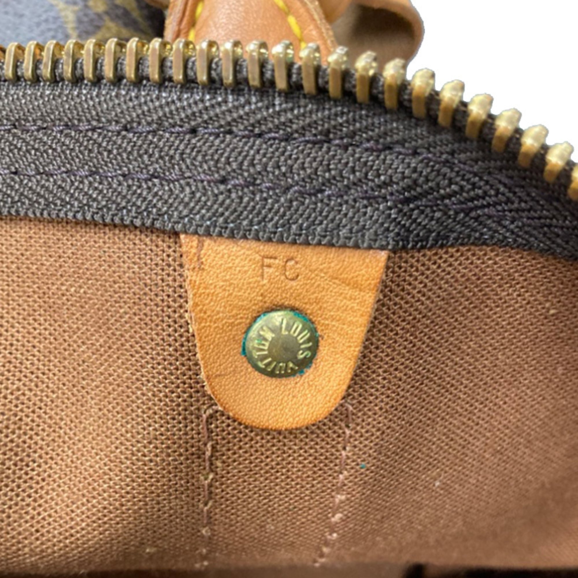 Louis Vuitton Brown Pvc Leather Boston Bag (Pre-Owned)