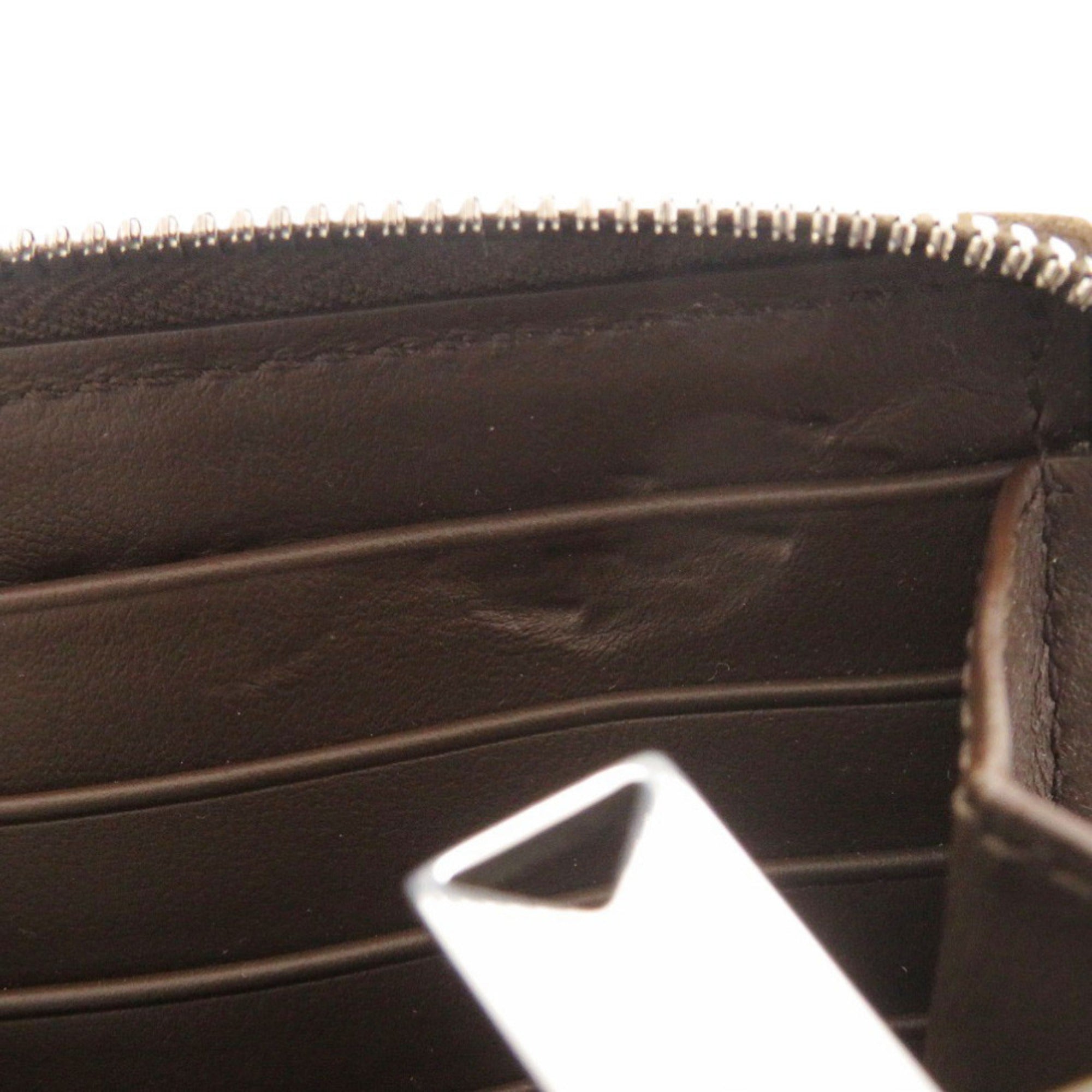 Bottega Veneta Brown Leather Long Wallet (Bi-Fold) (Pre-Owned)