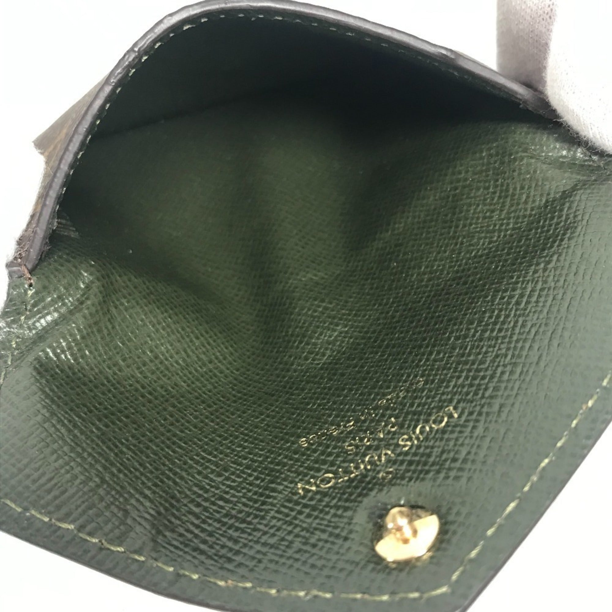 Louis Vuitton Brown Khaki Monogram Monogram Coin Purse/Coin Case (Pre-Owned)