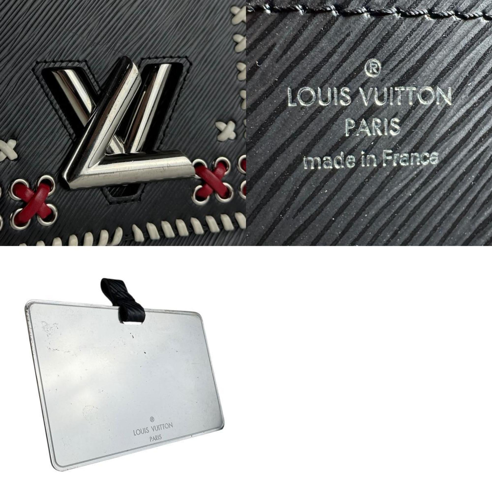 Louis Vuitton Black Off-White Red Color Epi Leather Shoulder Bag (Pre-Owned)