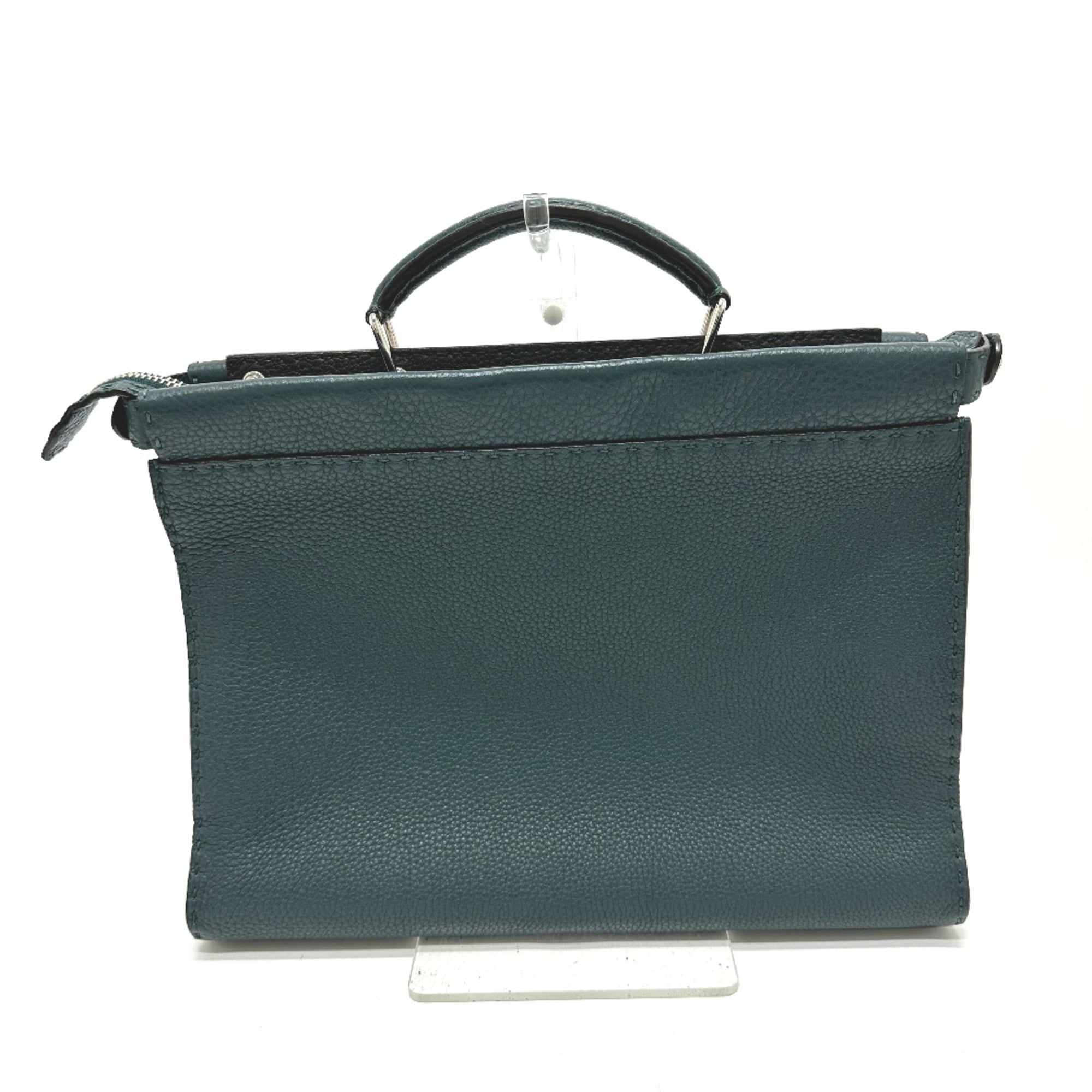 Fendi Blue Leather Briefcase (Pre-Owned)