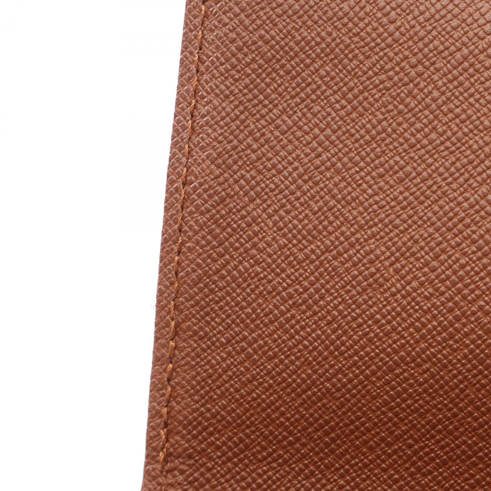 Louis Vuitton Monogram Brown Coated Canvas Leather Shoulder Bag (Pre-Owned)