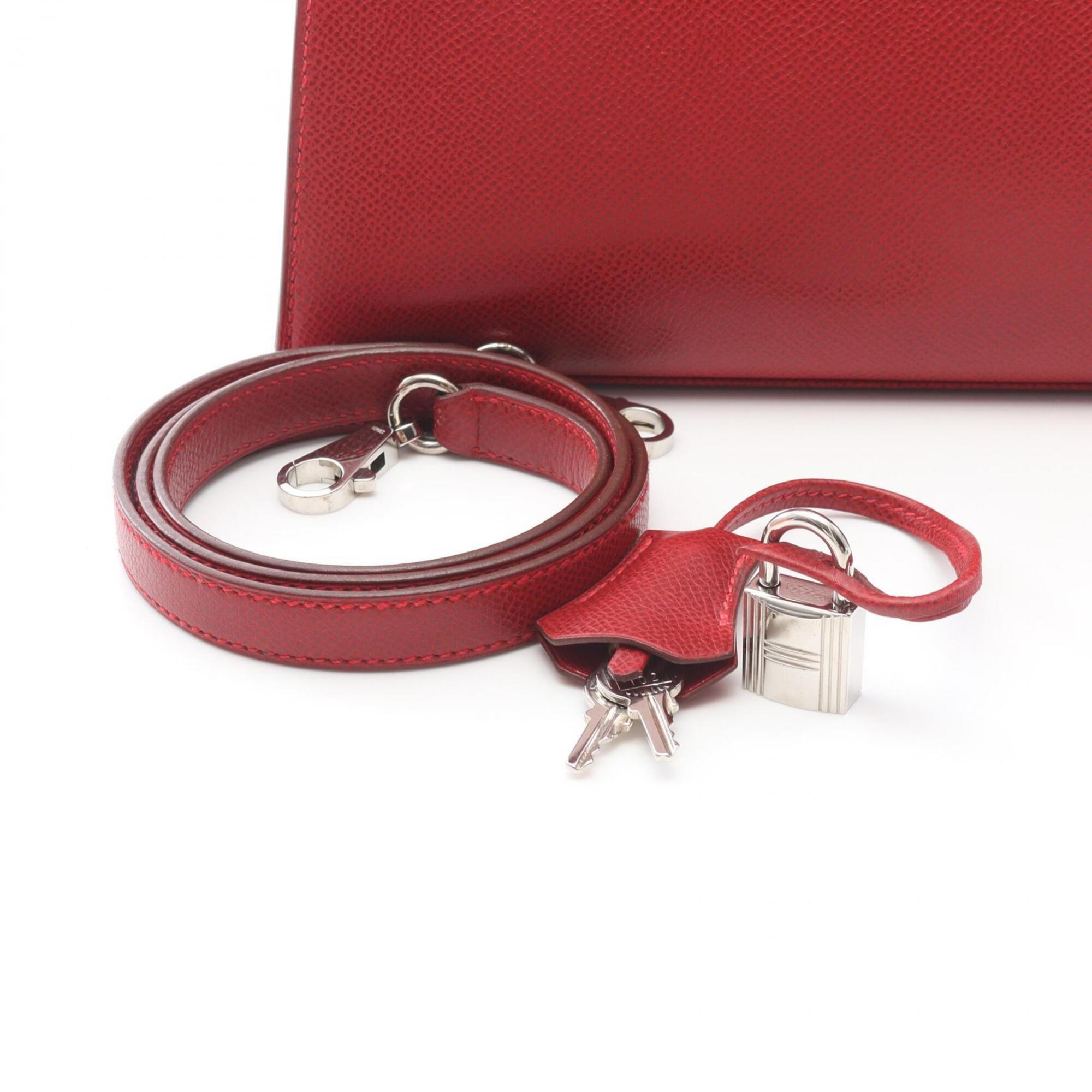 Hermes Red Color Epsom Leather Handbag (Pre-Owned)