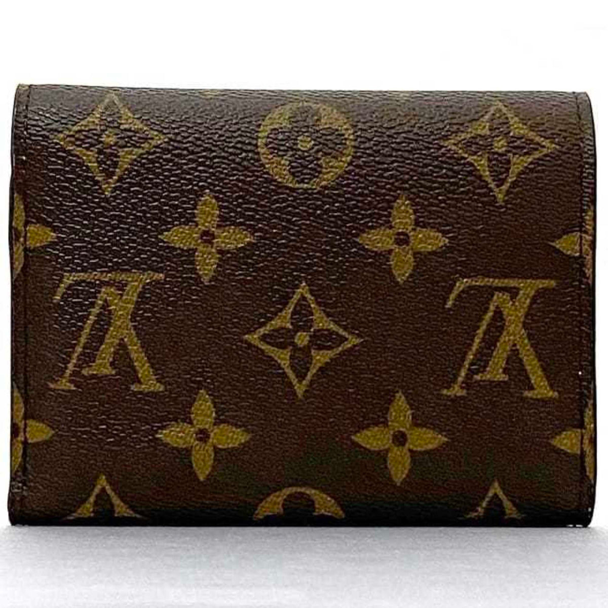 Louis Vuitton Brown Monogram Pink Rose Ballerine Monogram Wallet (Tri-Fold) (Pre-Owned)