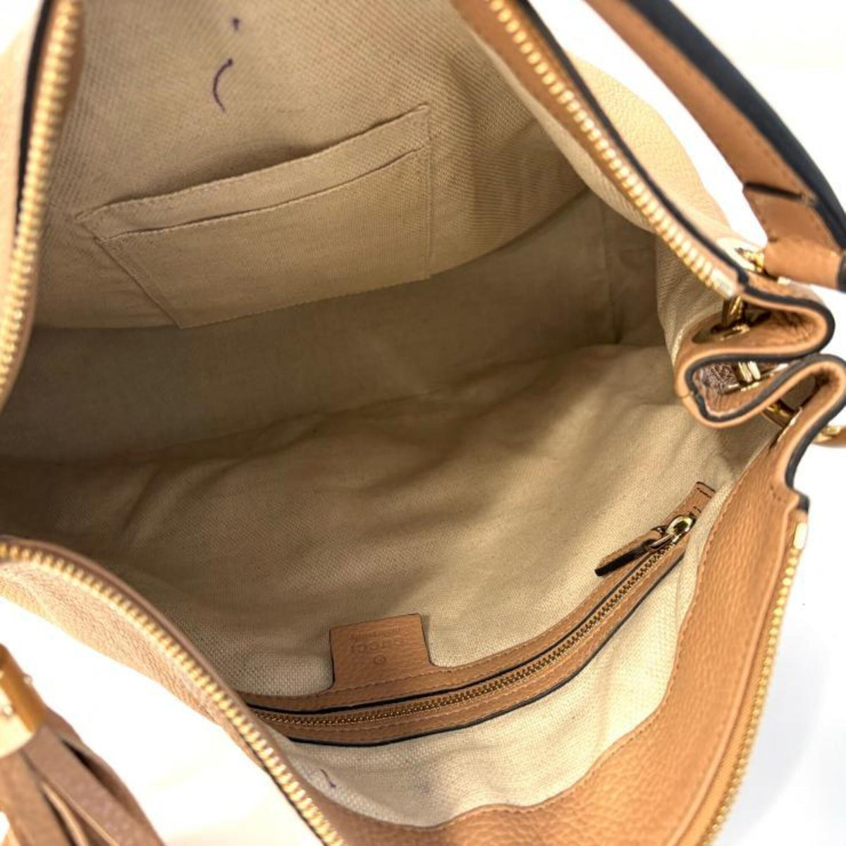 Gucci Beige Handbag Shoulder Bag (Pre-Owned)