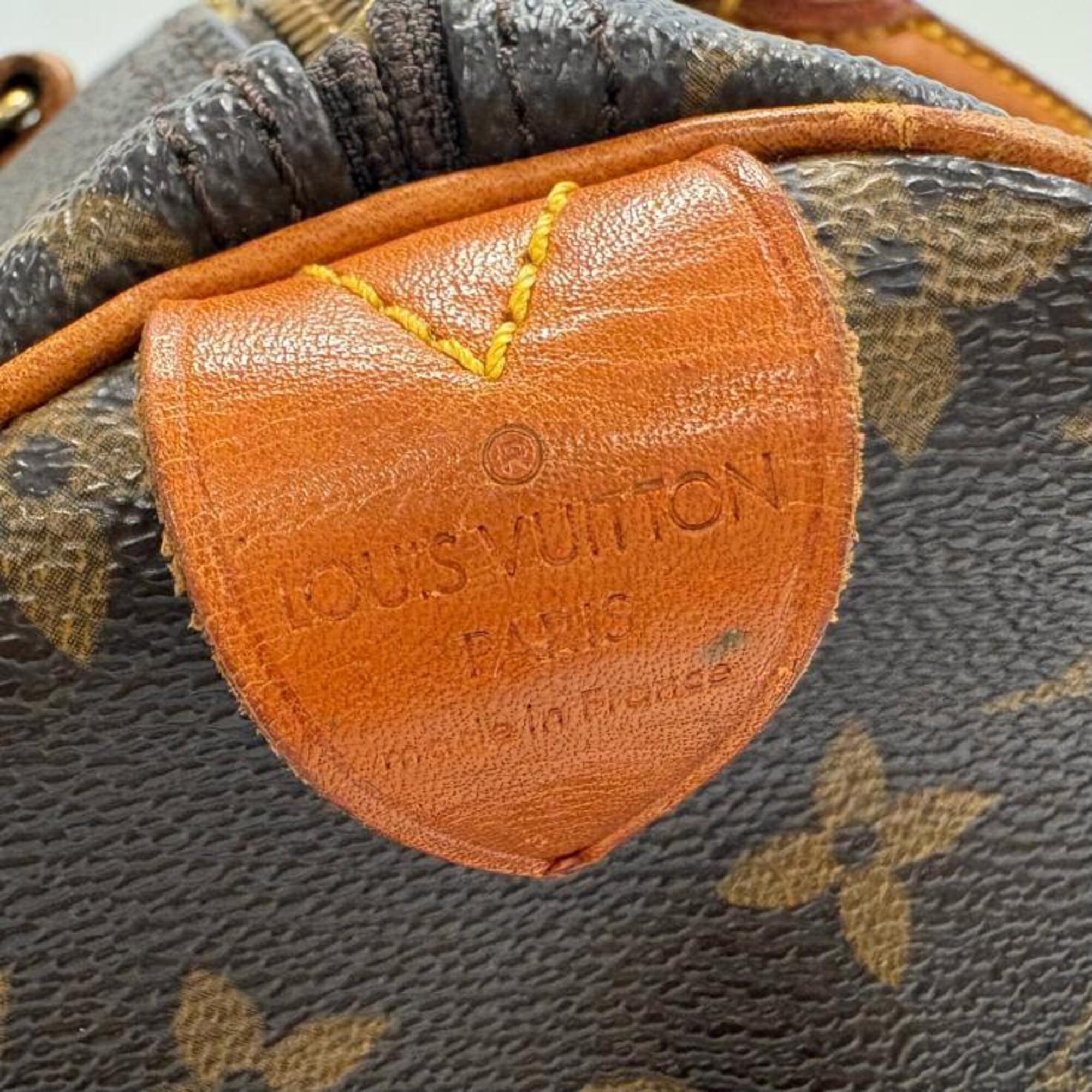 Louis Vuitton Beige Brown Monogram Handbag (Pre-Owned)