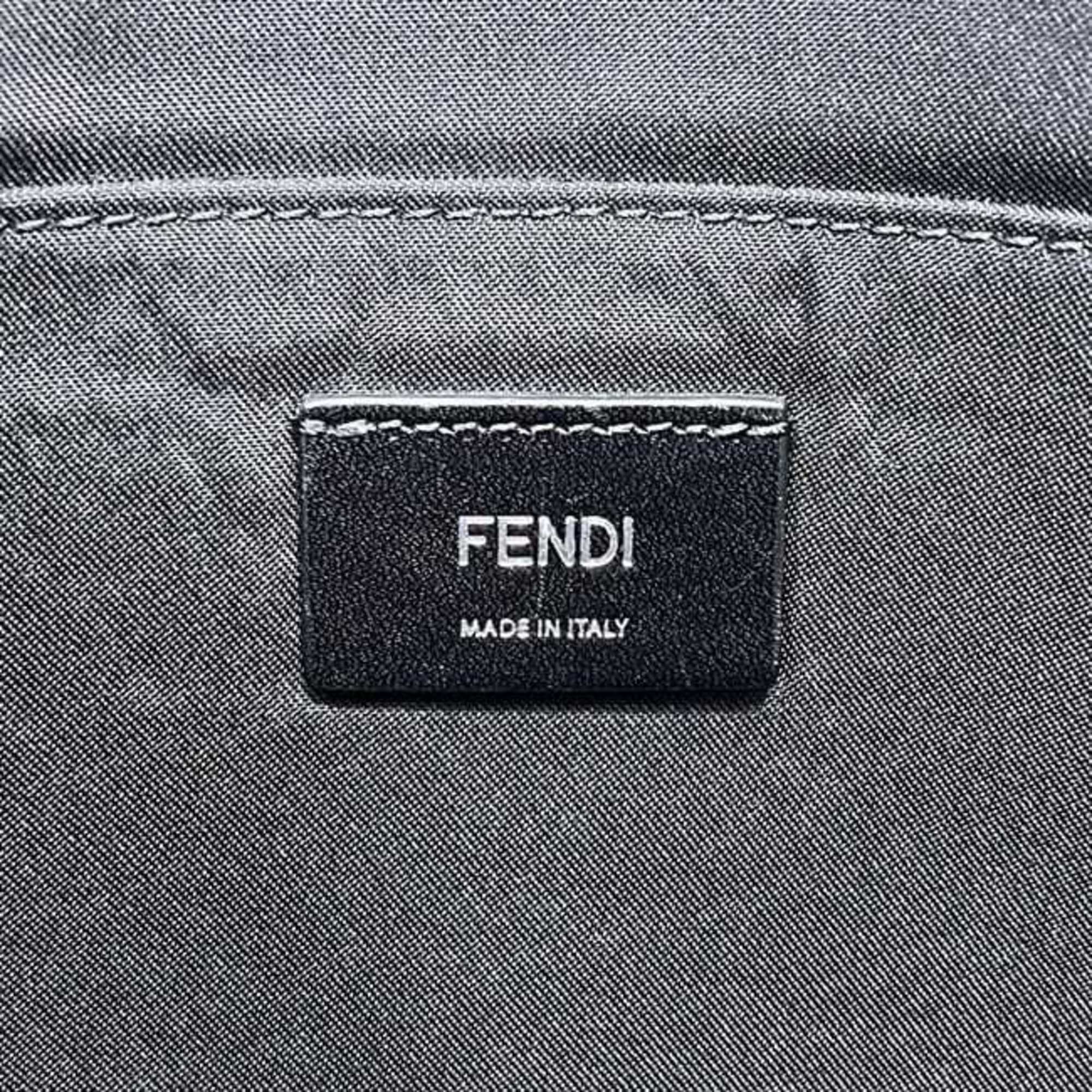 Fendi Black Leather Clutch Bag (Pre-Owned)