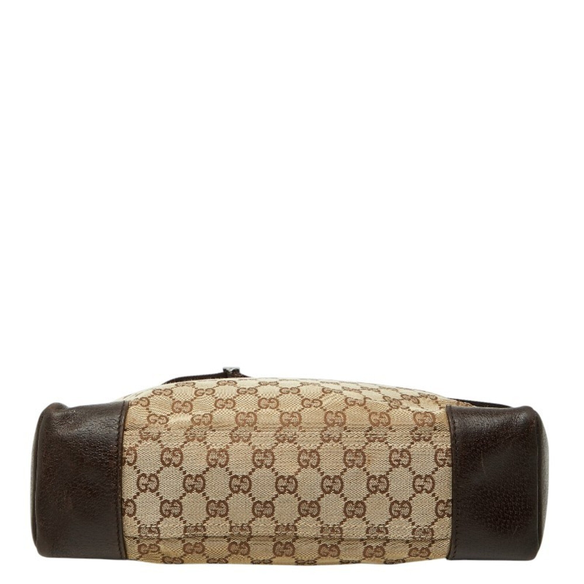 Gucci Beige Brown Pvc Leather Shoulder Bag (Pre-Owned)