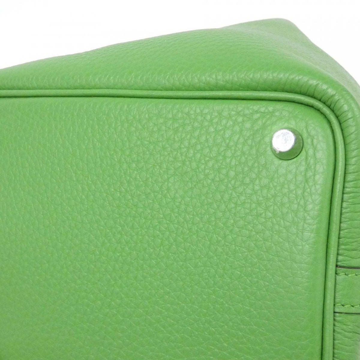 Hermes Vert Taurillon Clemence Leather Handbag (Pre-Owned)