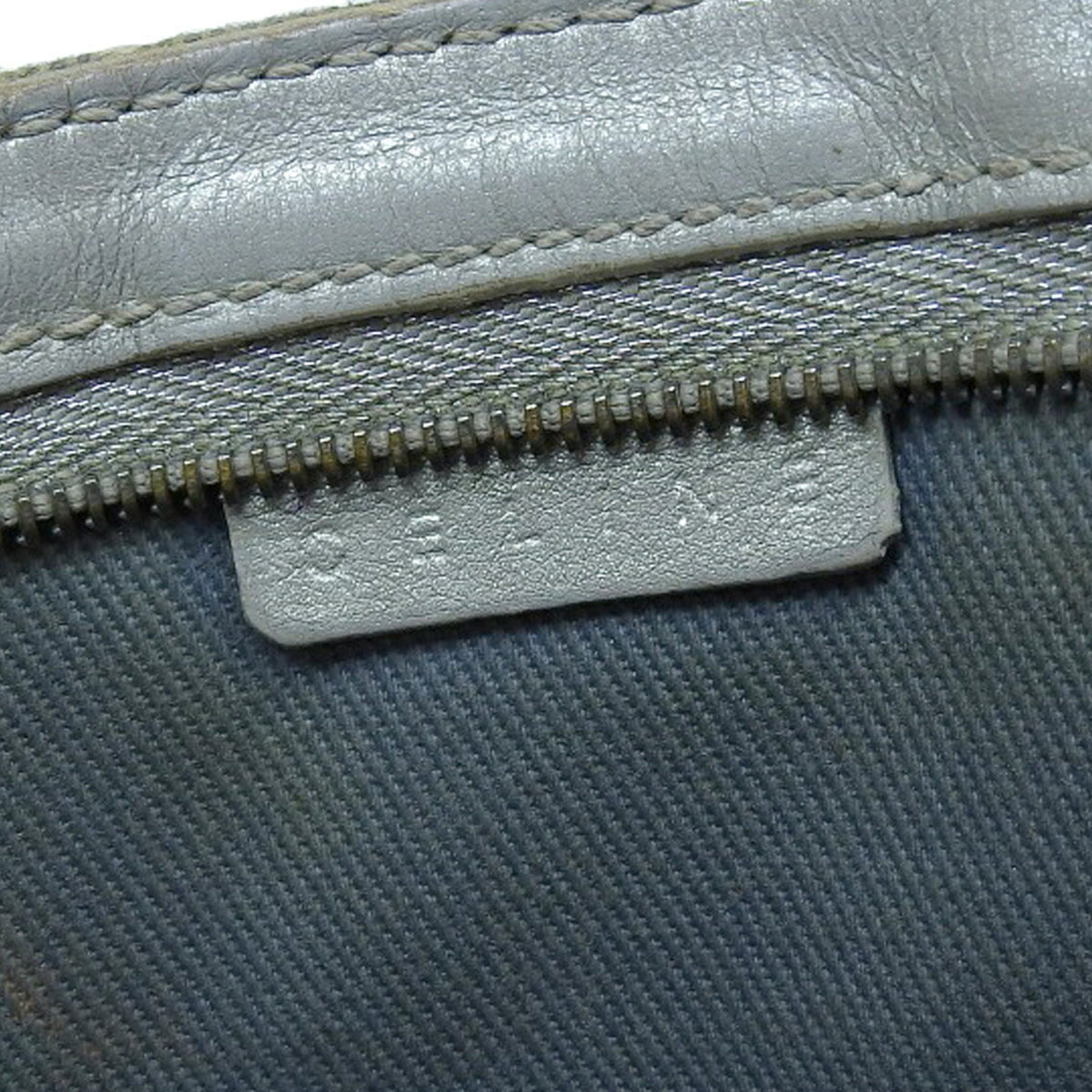 Celine Light Blue Canvas Shoulder Bag (Pre-Owned)