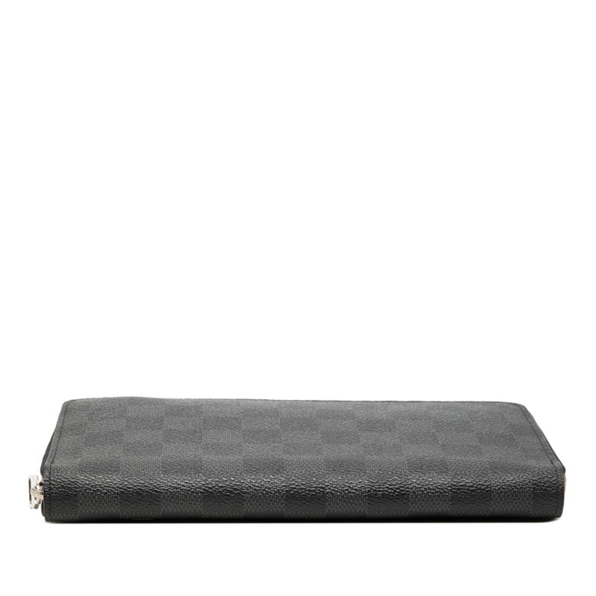 Louis Vuitton Damier Graphite Black Pvc Leather Long Wallet (Bi-Fold) (Pre-Owned)