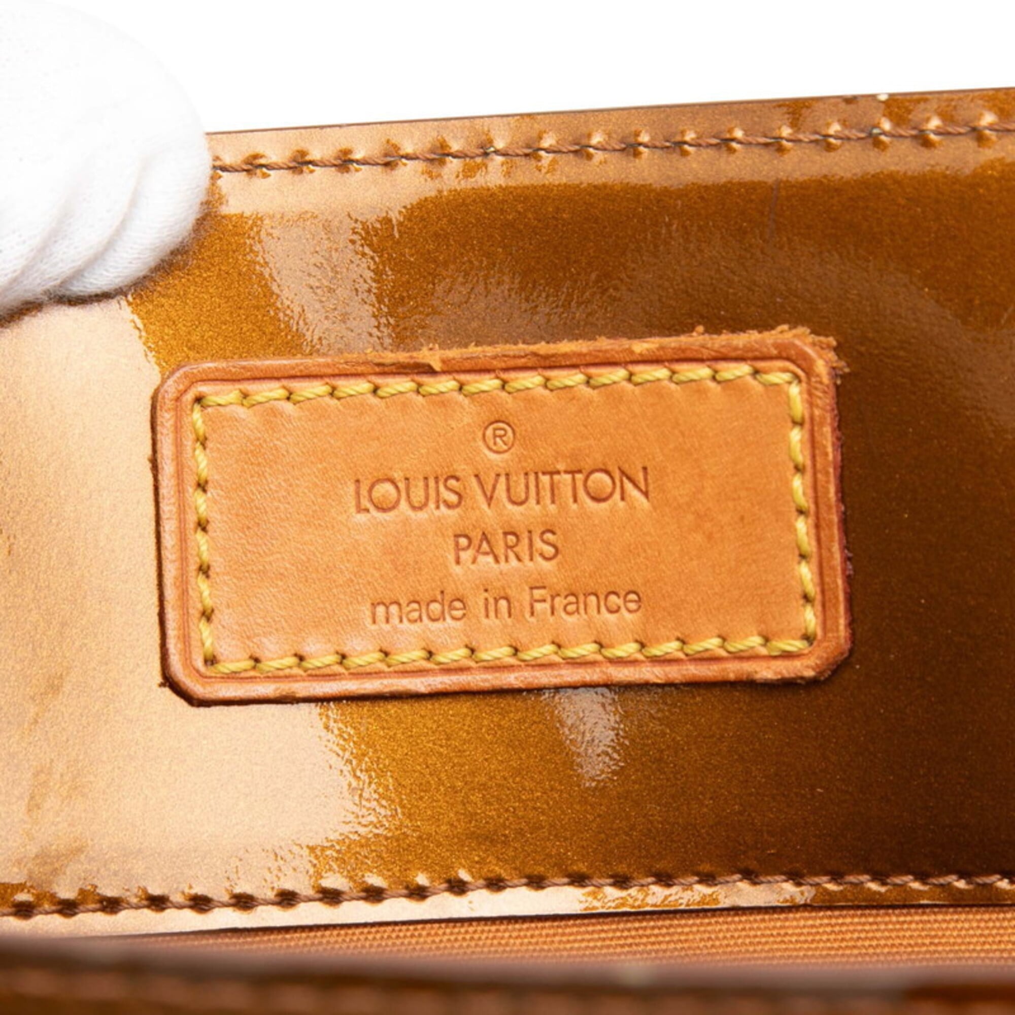 Louis Vuitton Monogram Vernis Bronze Brown Patent Leather Handbag Tote Bag (Pre-Owned)