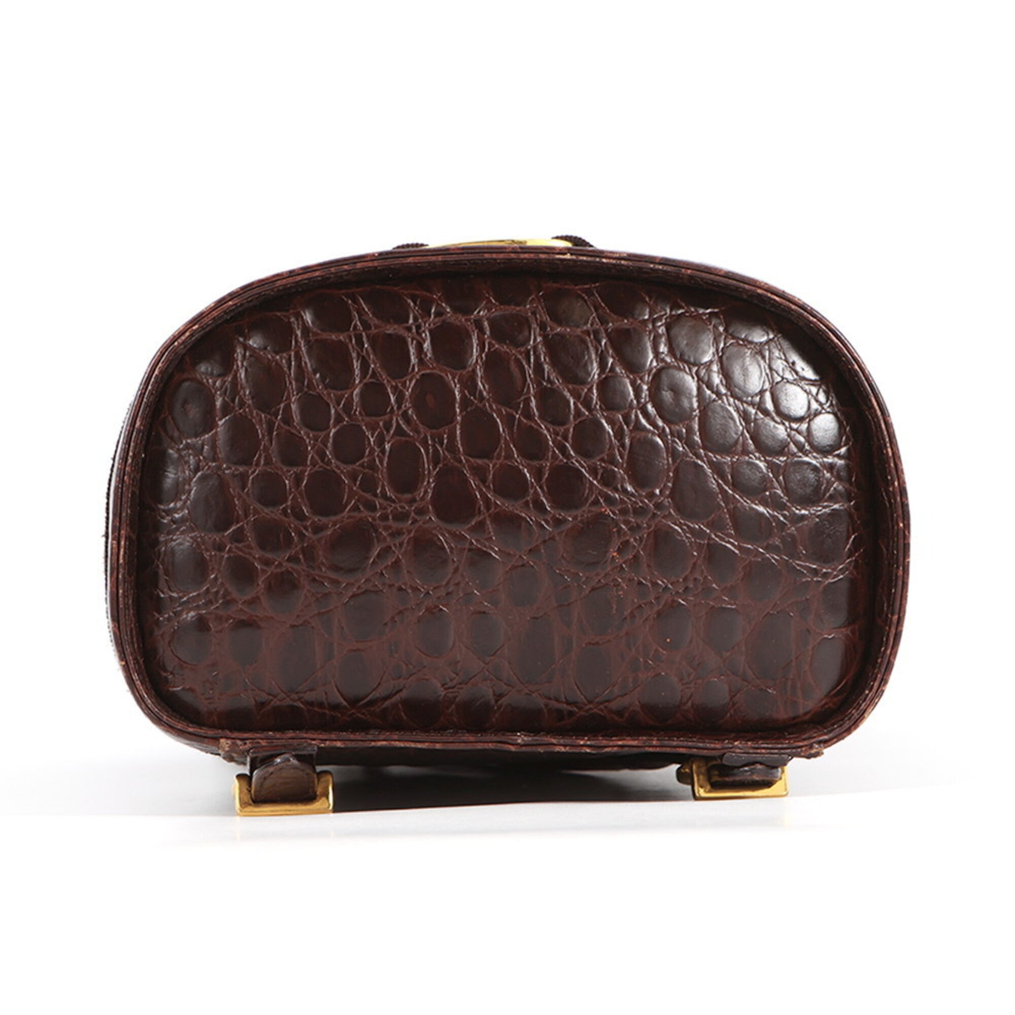 Salvatore Ferragamo Vara Brown Leather Handbag (Pre-Owned)