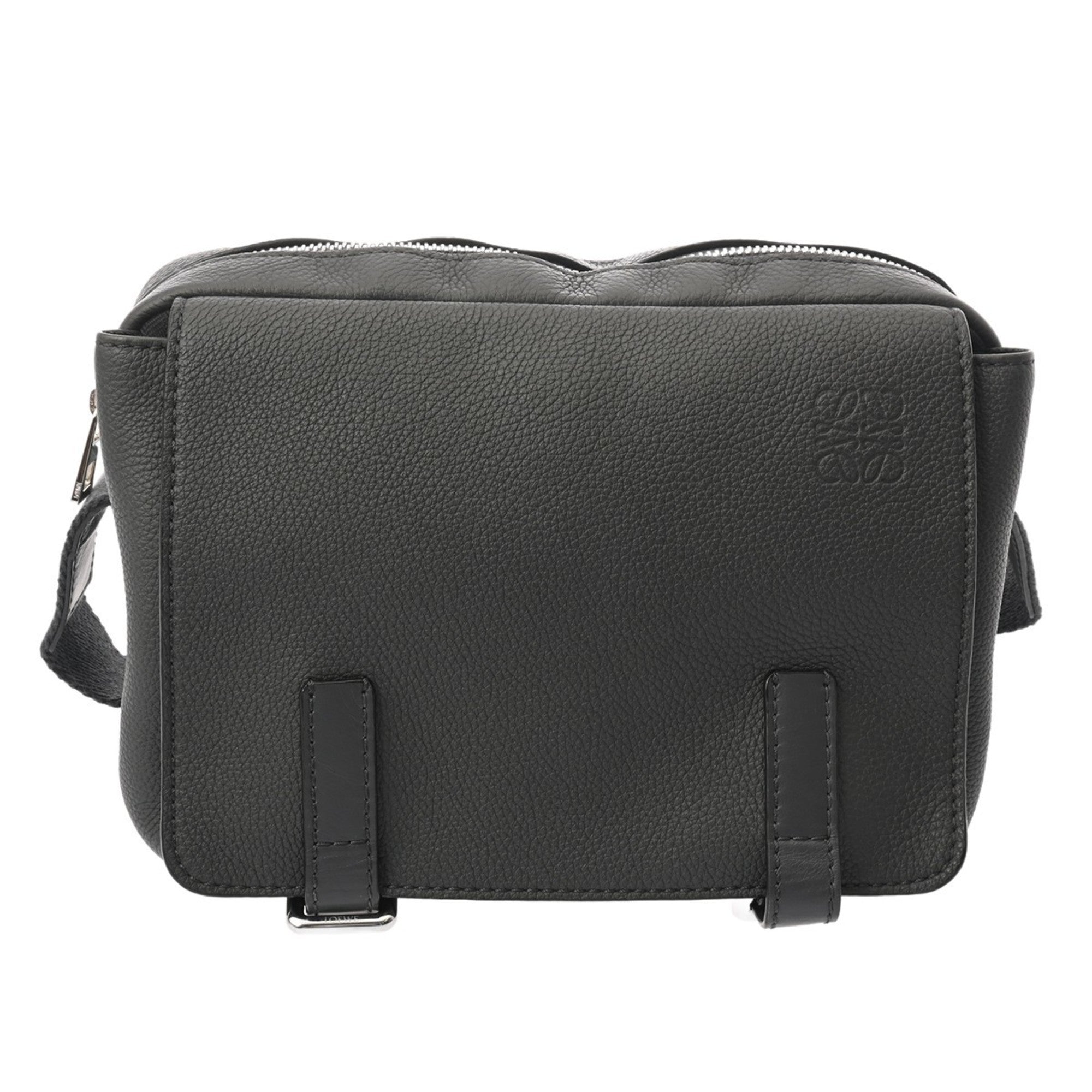 Loewe Gray Leather Shoulder Bag (Pre-Owned)