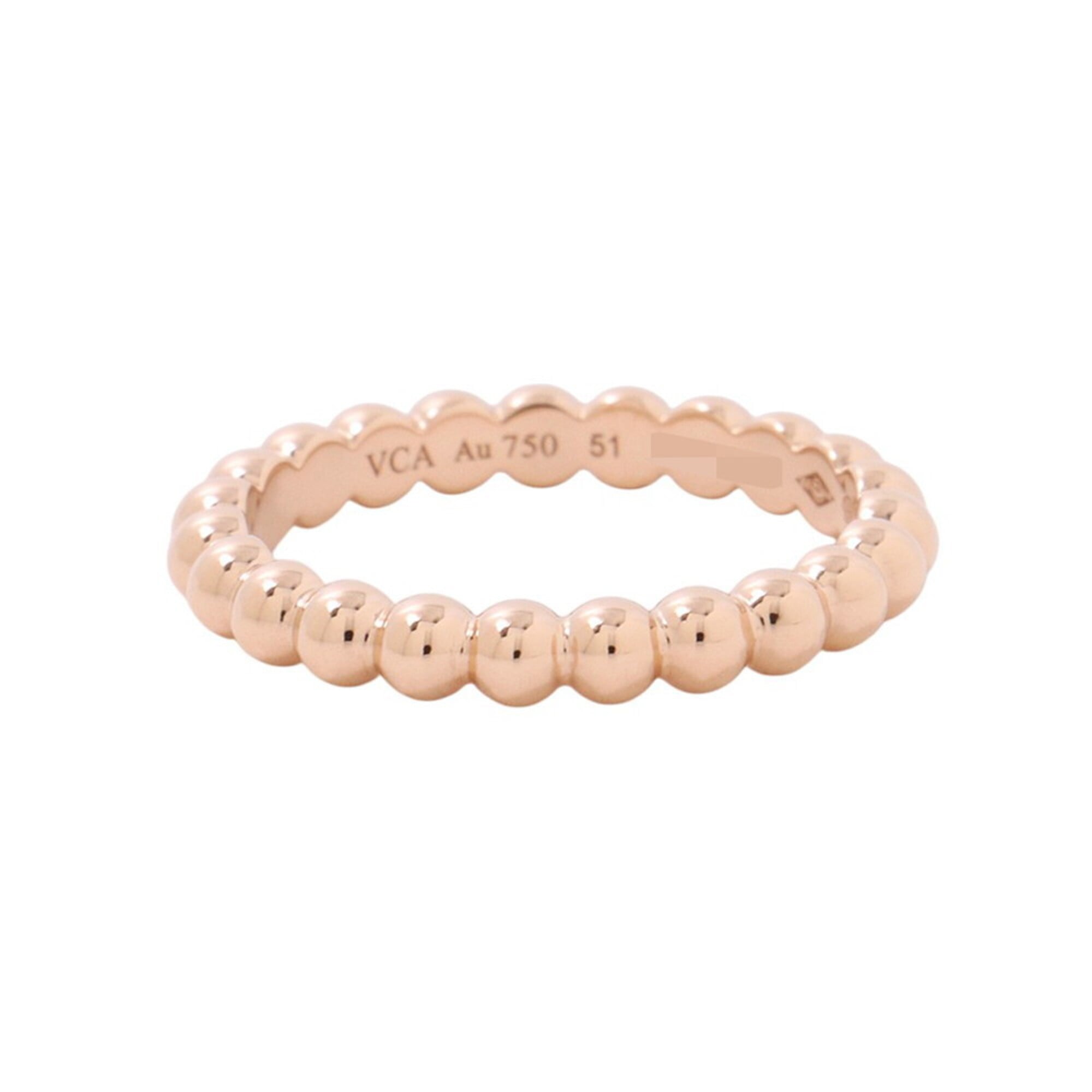 Van Cleef & Arpels Pink Gold (18K) Band Ring (Pre-Owned)