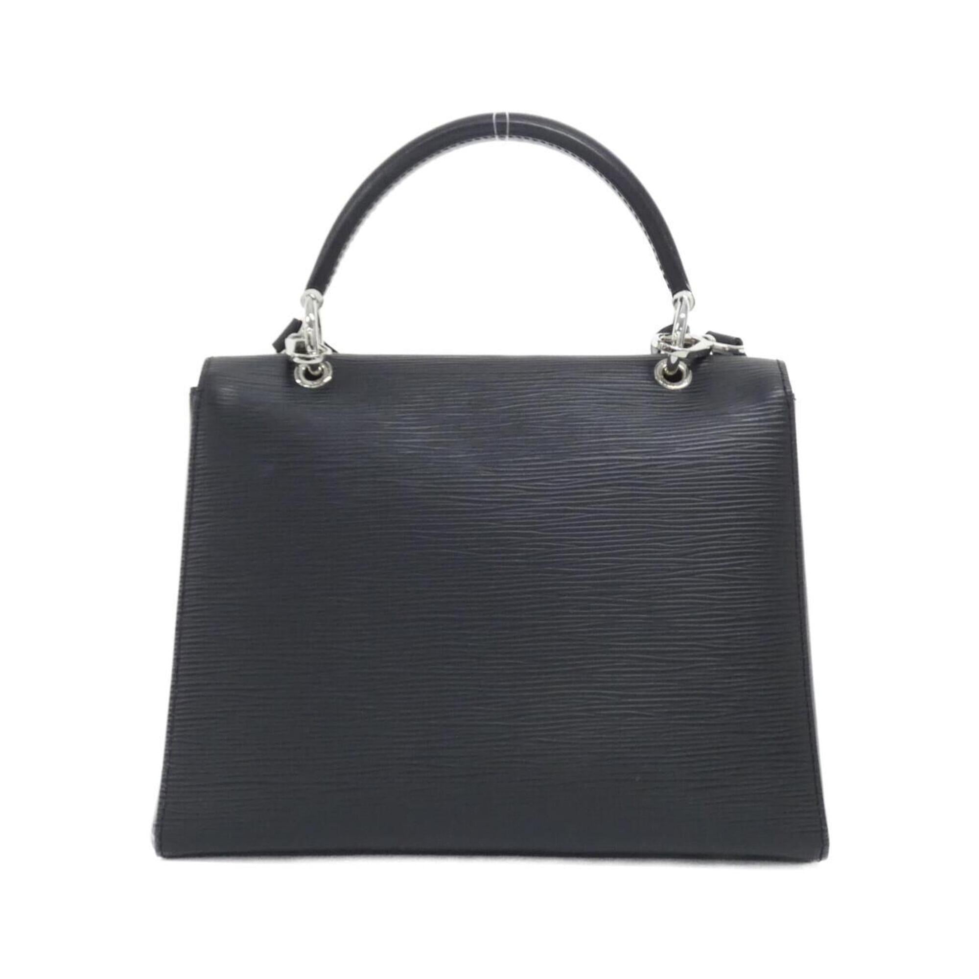 Louis Vuitton Black Leather Handbag (Pre-Owned)