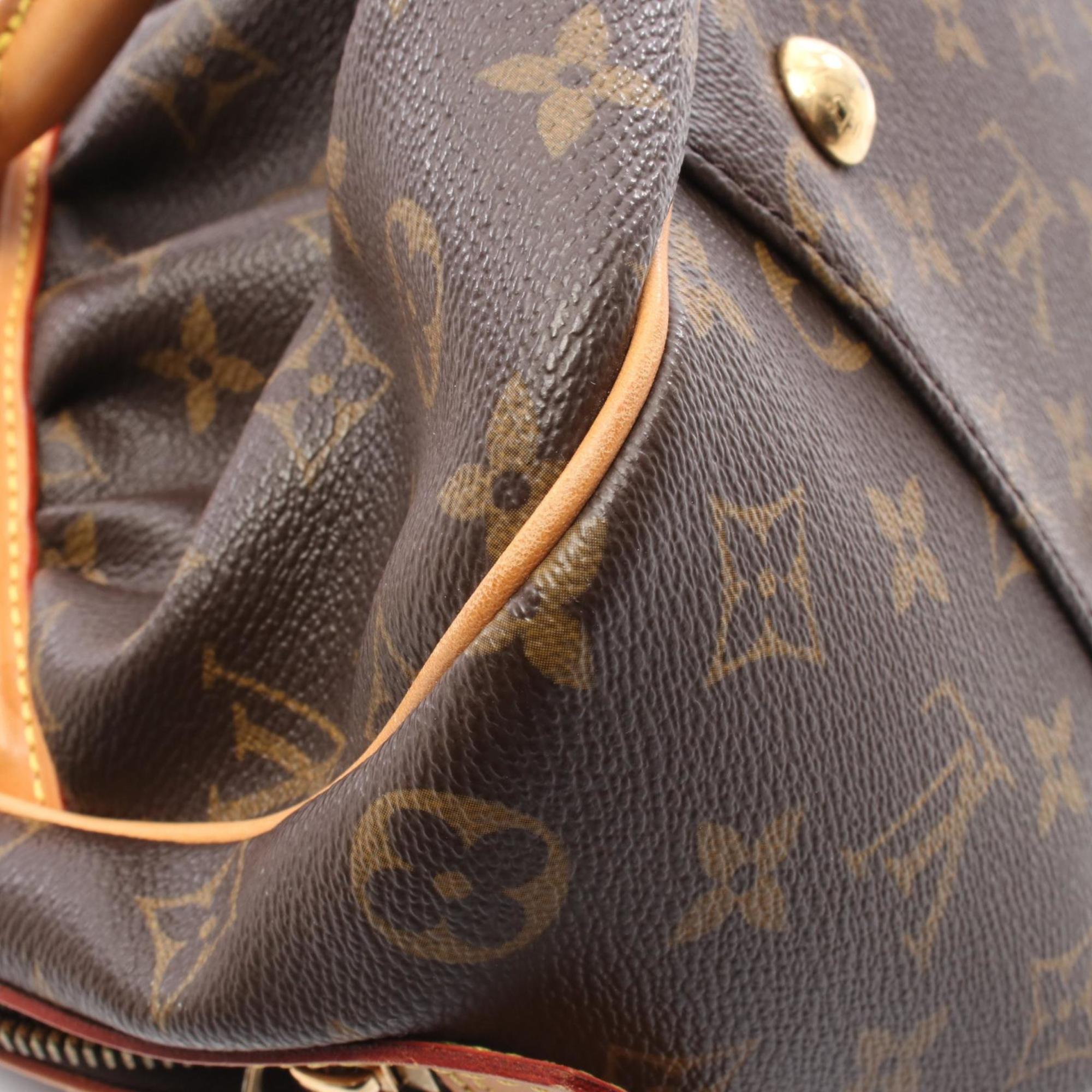 Louis Vuitton Brown Coated Canvas Leather Handbag (Pre-Owned)