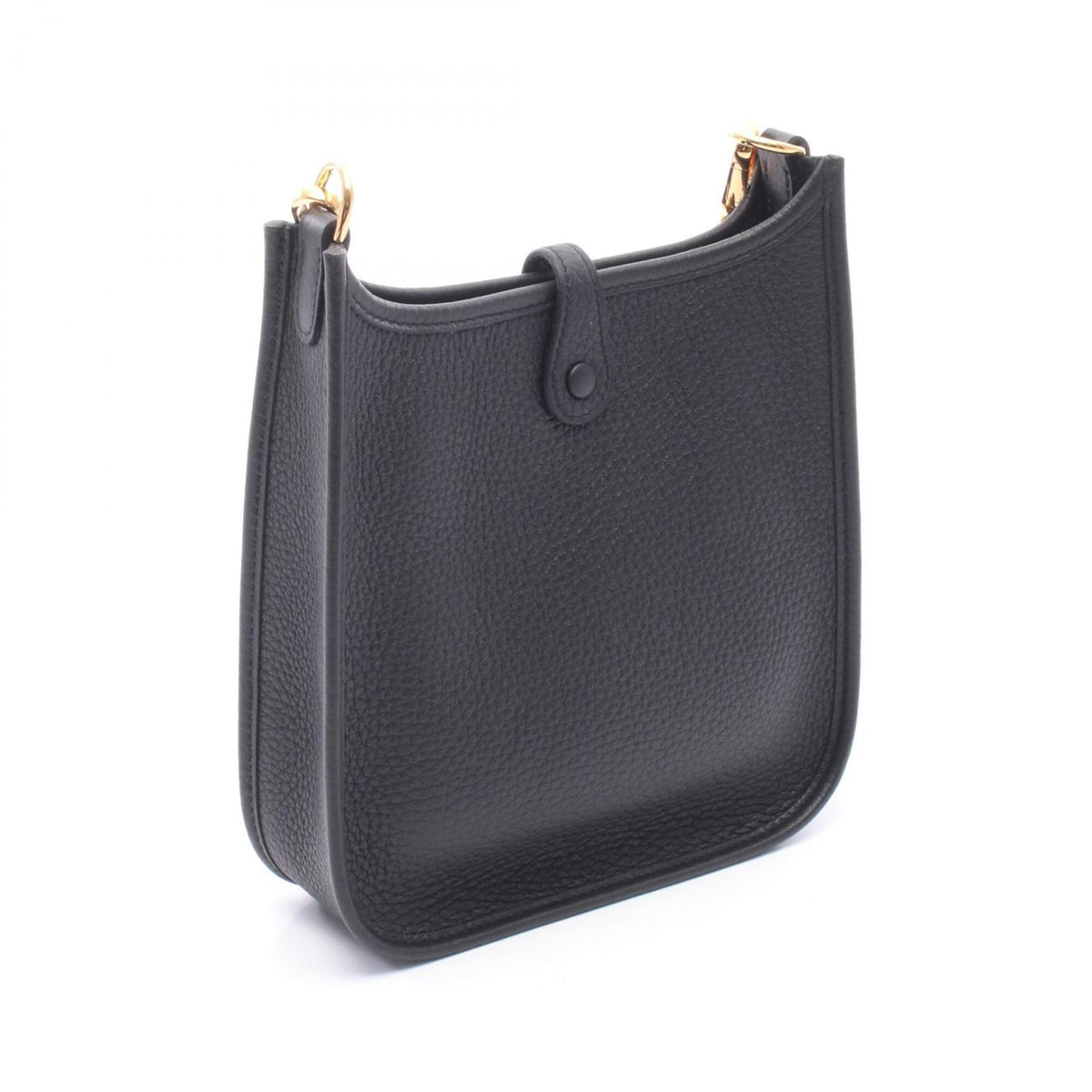 Hermes Black Taurillon Clemence Leather Shoulder Bag (Pre-Owned)
