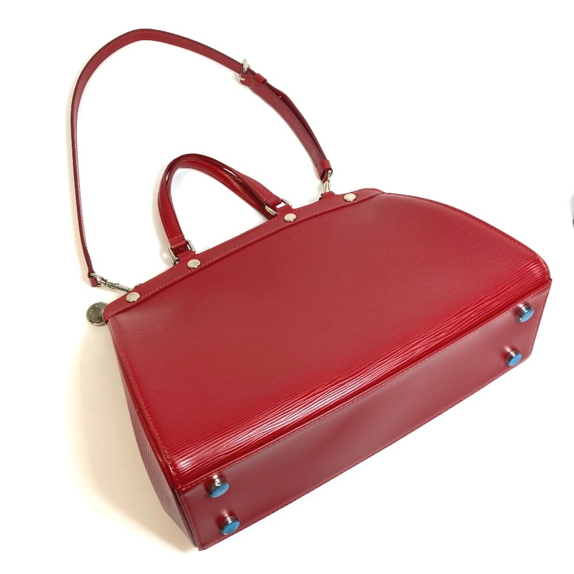 Louis Vuitton Red Leather Handbag (Pre-Owned)
