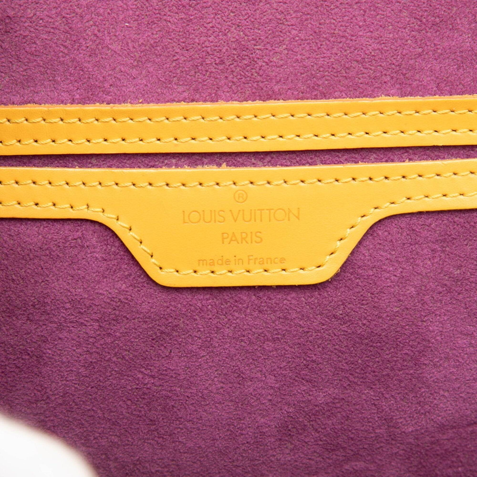 Louis Vuitton Yellow Leather Backpack (Pre-Owned)