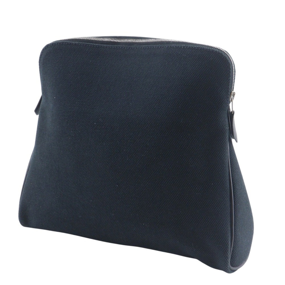 Hermes Black Canvas Pouch (Pre-Owned)