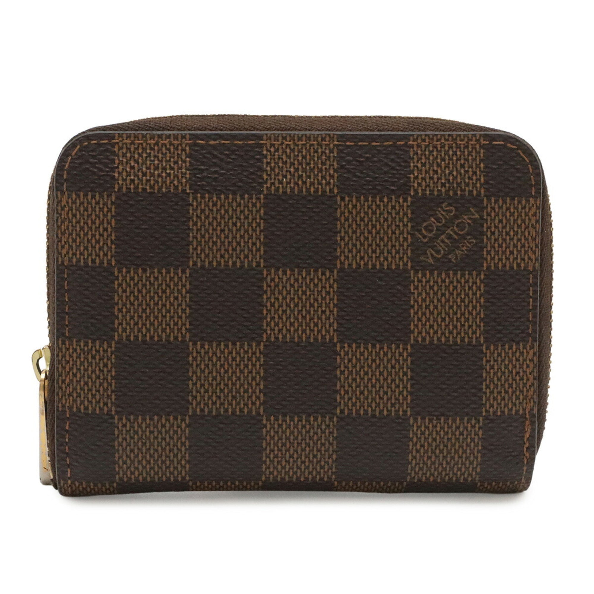 Louis Vuitton Brown Pvc Coated Canvas Coin Purse/Coin Case (Pre-Owned)