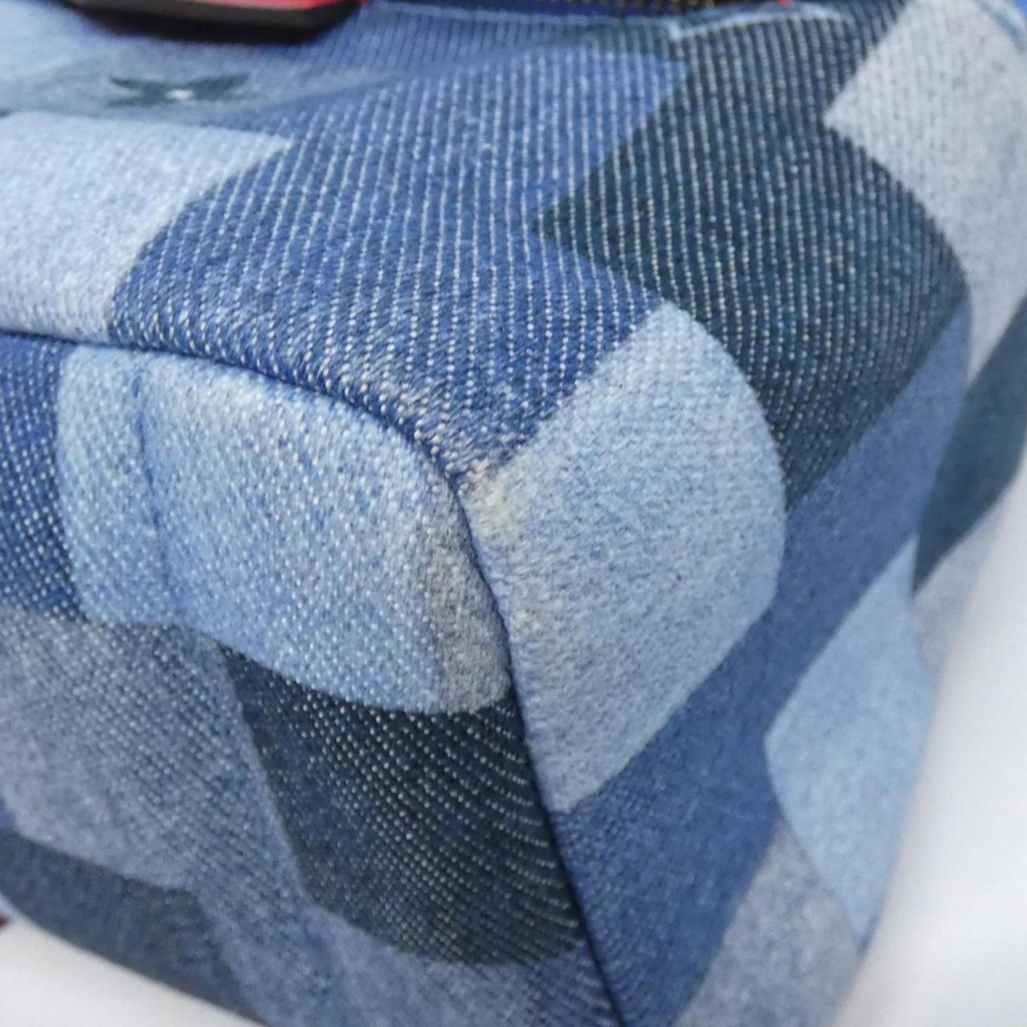 Louis Vuitton Rouge Denim Backpack (Pre-Owned)