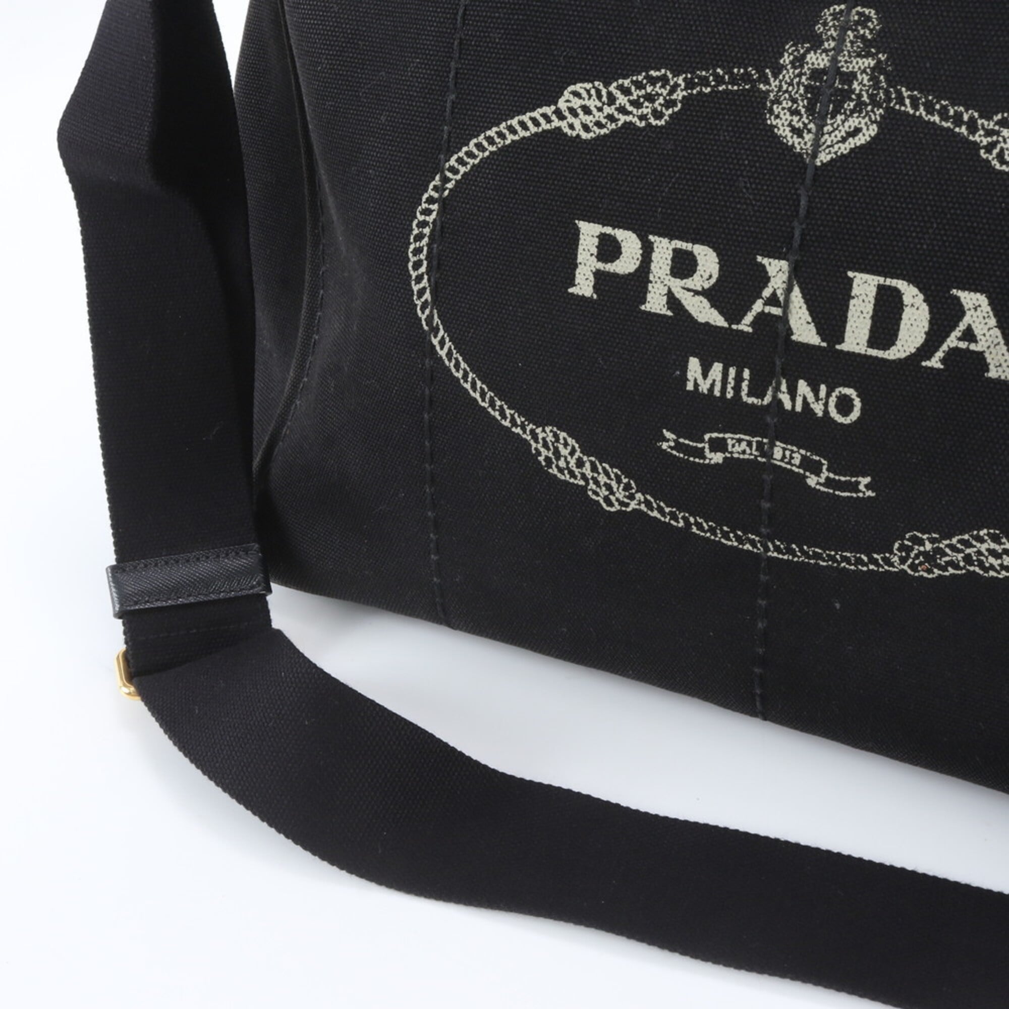 Prada Black Handbag Shoulder Bag Tote Bag (Pre-Owned)