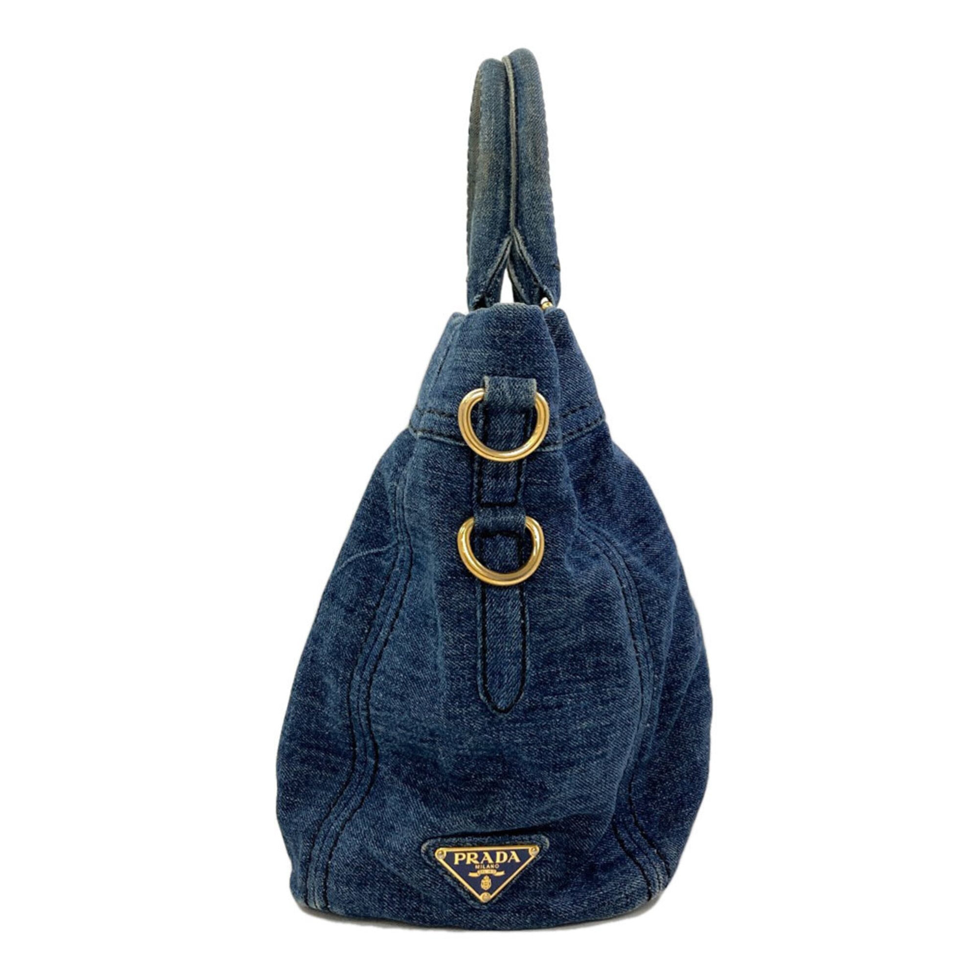 Prada Blue Denim Tote Bag (Pre-Owned)