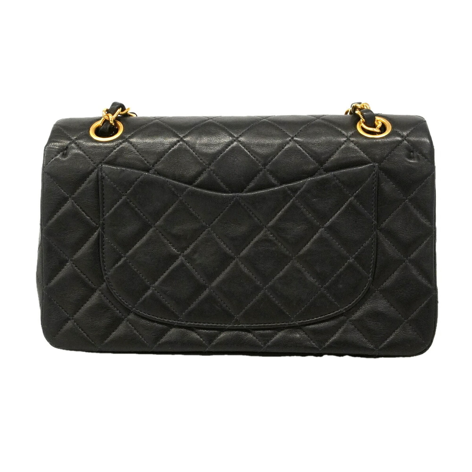 Chanel Black Leather Shoulder Bag (Pre-Owned)