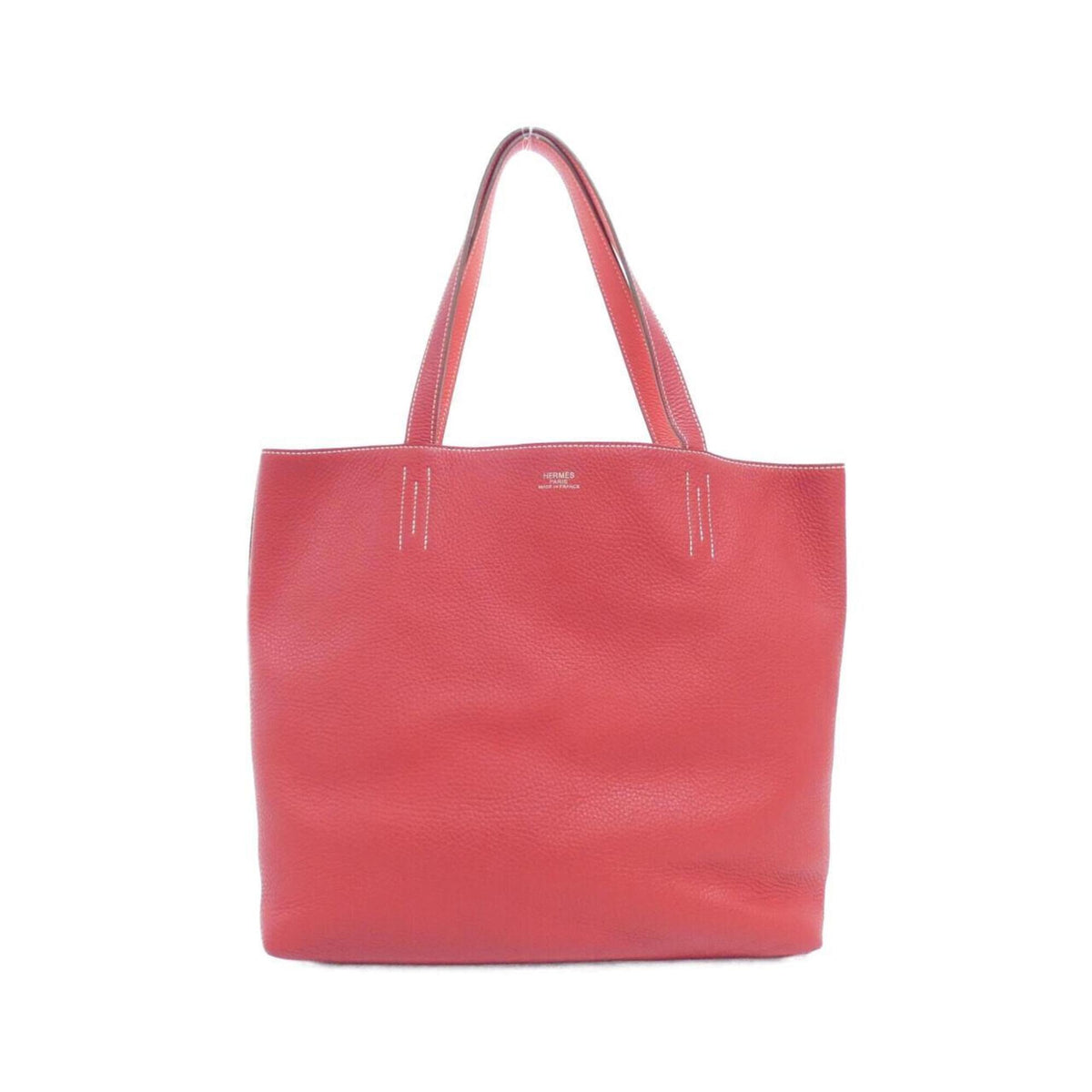 Hermes Rose Jaipur Rouge Casaque Taurillon Clemence Leather Handbag (Pre-Owned)