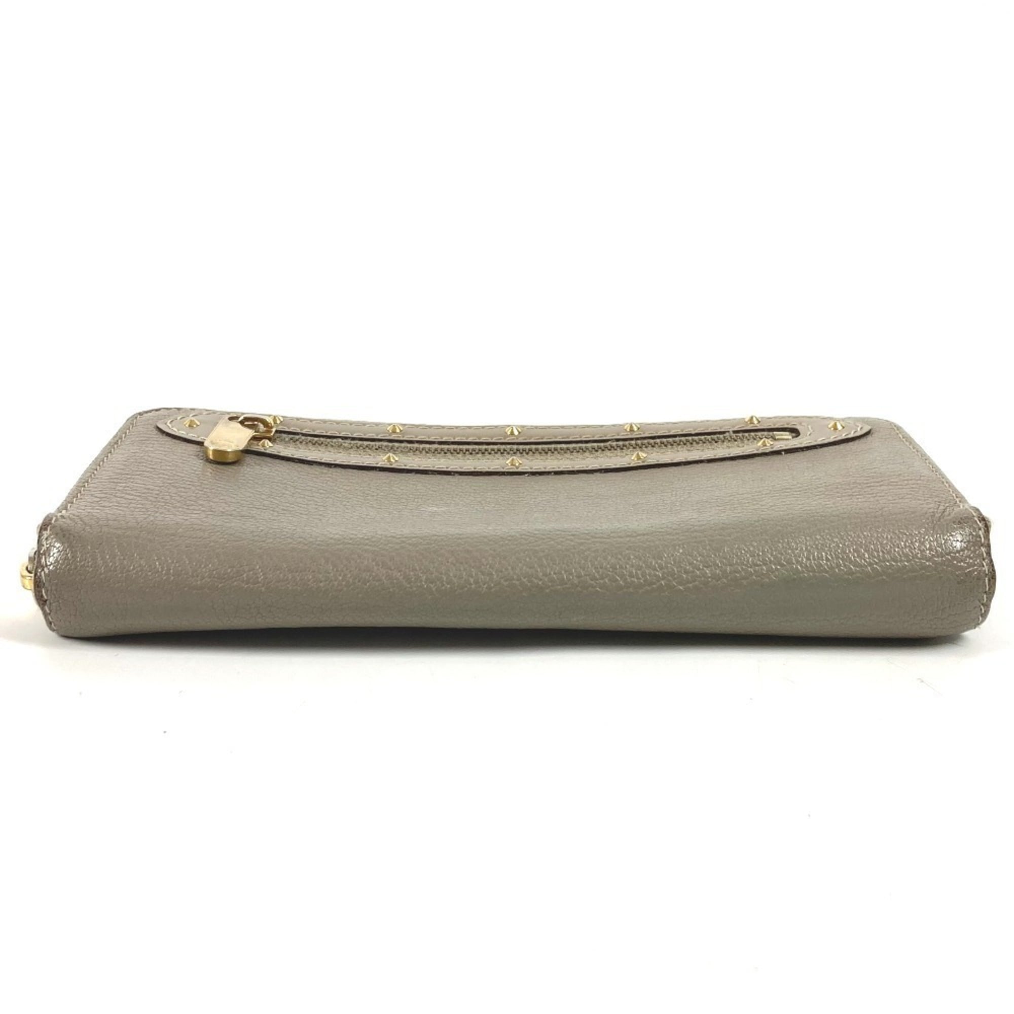 Louis Vuitton Galle Gray Velone Suhali Leather Long Wallet (Bi-Fold) (Pre-Owned)